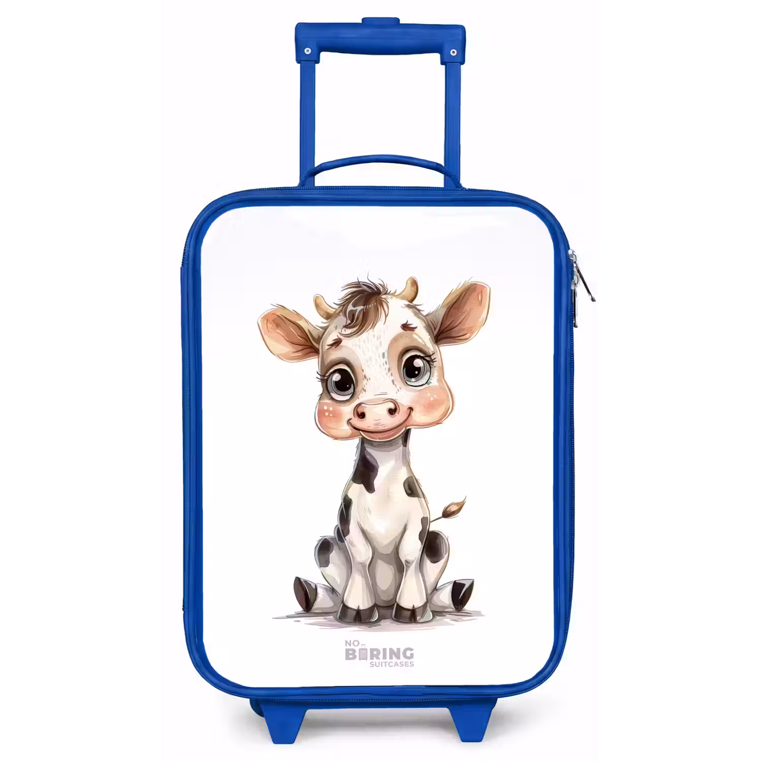 Baby koe Kinderkoffer - Blauw klein -zz3dotto