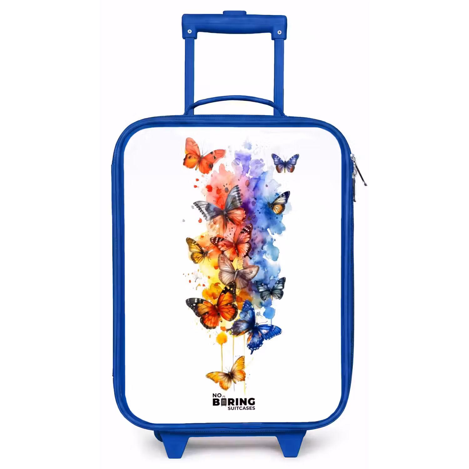 Vlinderzwerm Kinderkoffer - Blauw klein -zz3dotto