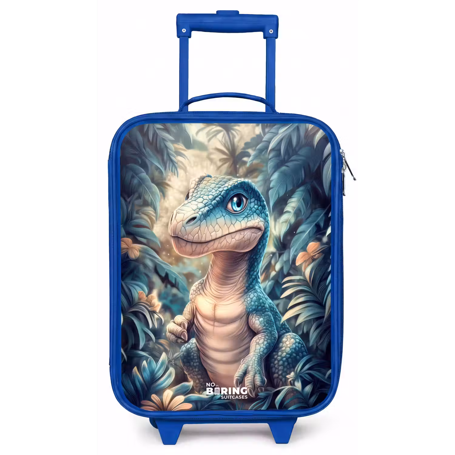 Dino in mystieke jungle met maanlicht Kinderkoffer - Blauw klein -zz3dotto