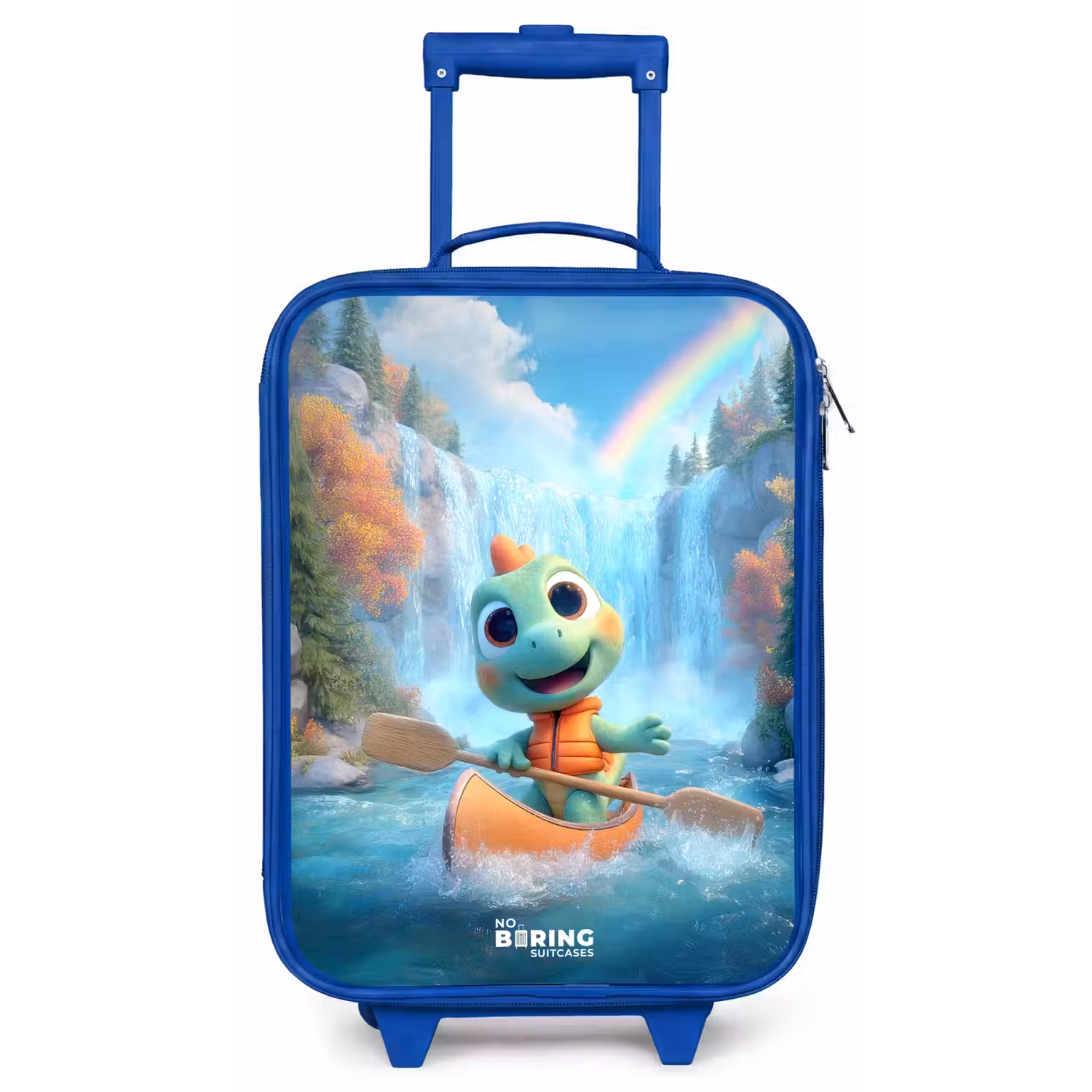 Dino - Natuur - Waterval Kinderkoffer - Blauw klein -zz3dotto
