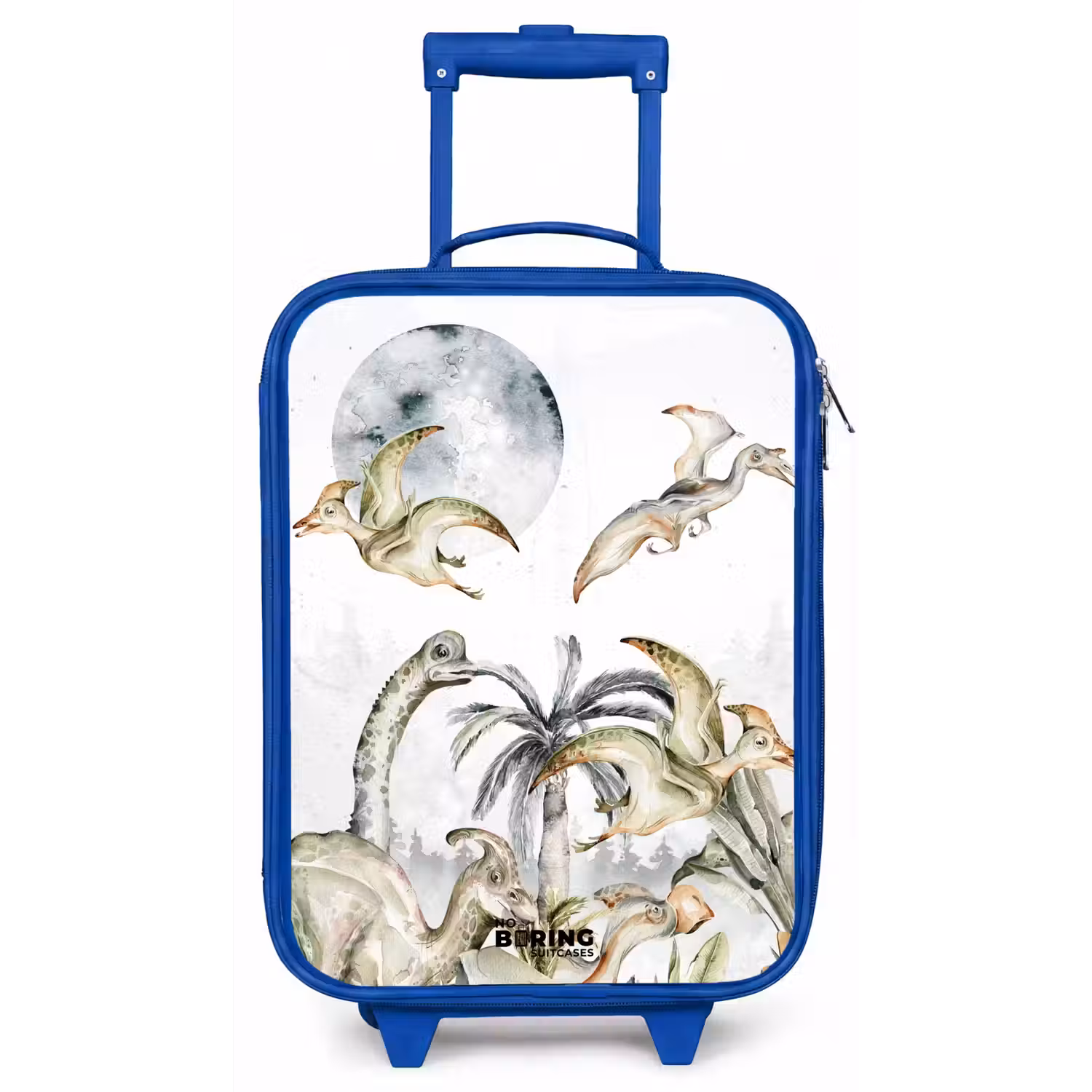Dino's in de jungle Kinderkoffer - Blauw klein -zz3dotto