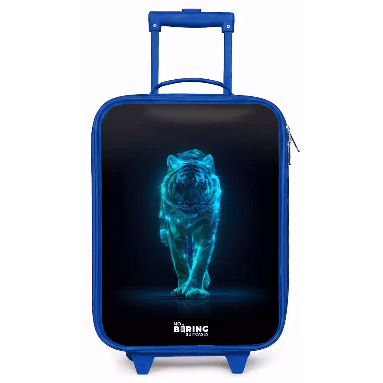 Gloeiende tijger in beweging Kinderkoffer - Blauw klein -zz3dotto