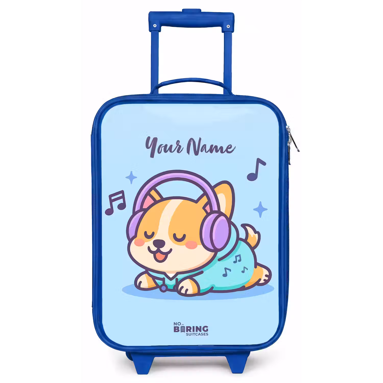 Kawai - Hond - Muziek Kinderkoffer - Blauw klein -zz3dotto