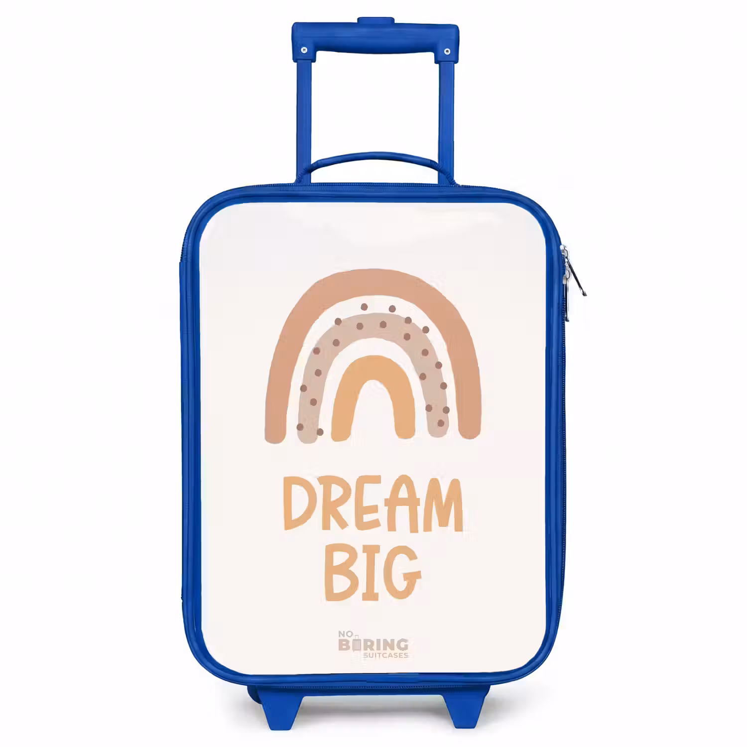 Regenboog met de quote 'Dream Big' Kinderkoffer - Blauw klein -3d