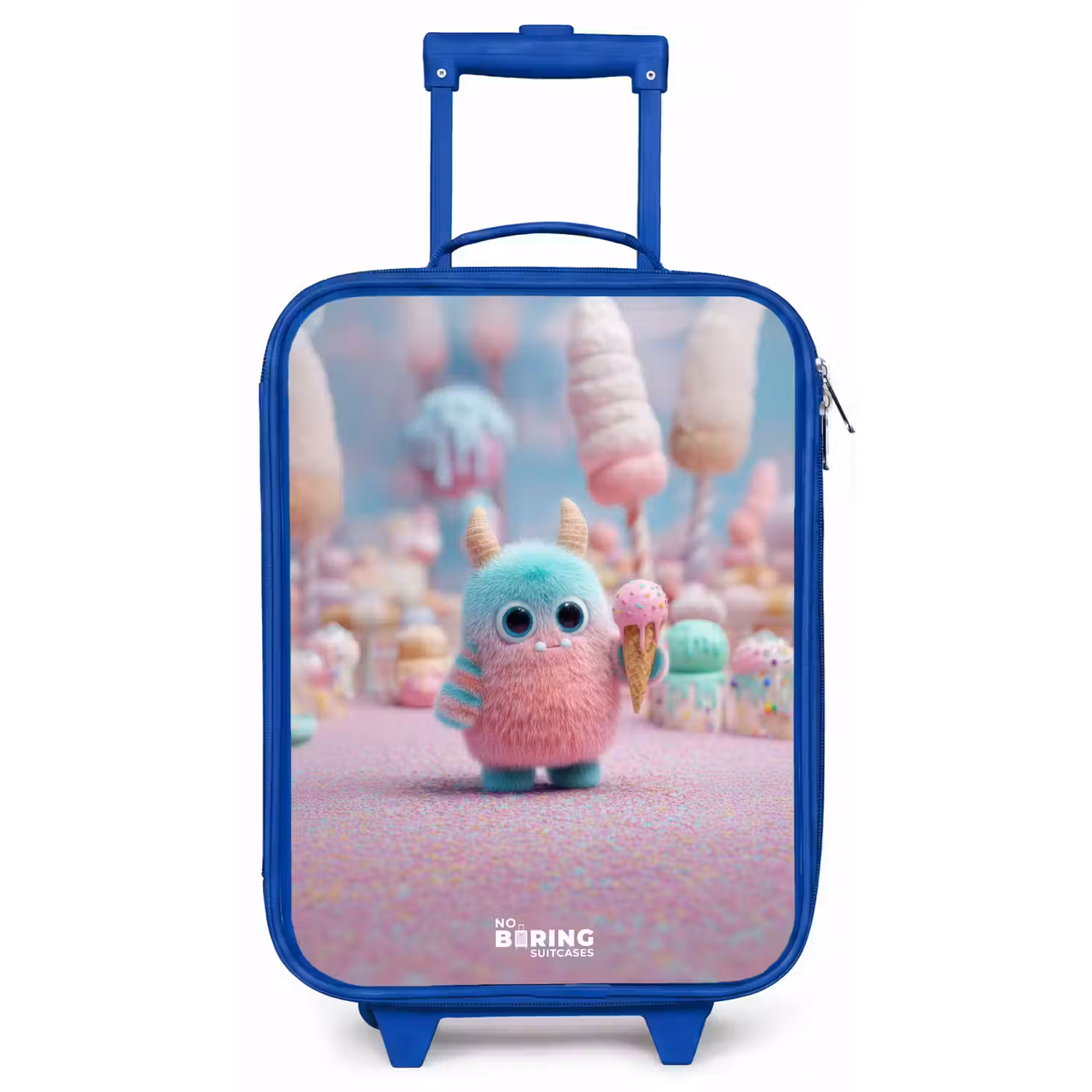 Zoet Monstersnoep Avontuur Kinderkoffer - Blauw klein -zz3dotto
