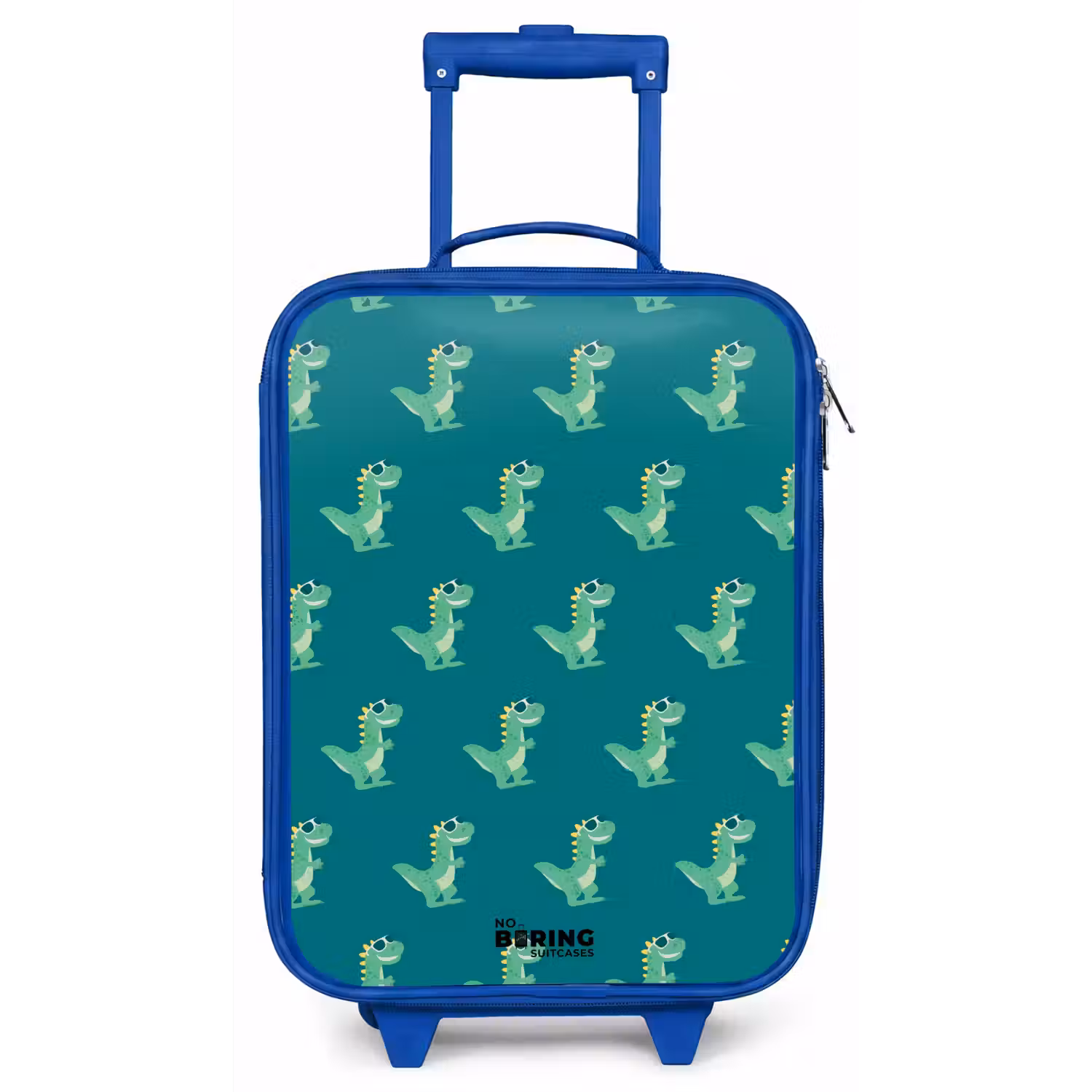 Tyranosaurus specs Kinderkoffer - Blauw klein -zz3dotto