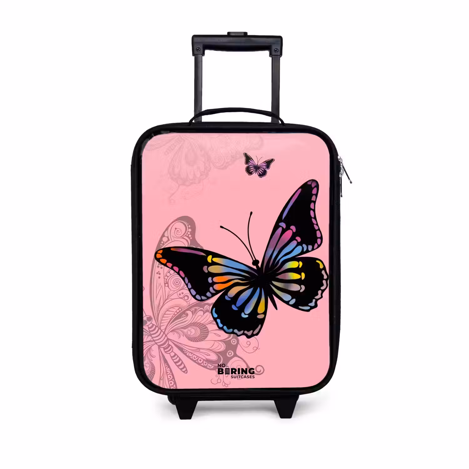 Bubblegum butterfly Kinderkoffer - Zwart klein -3d