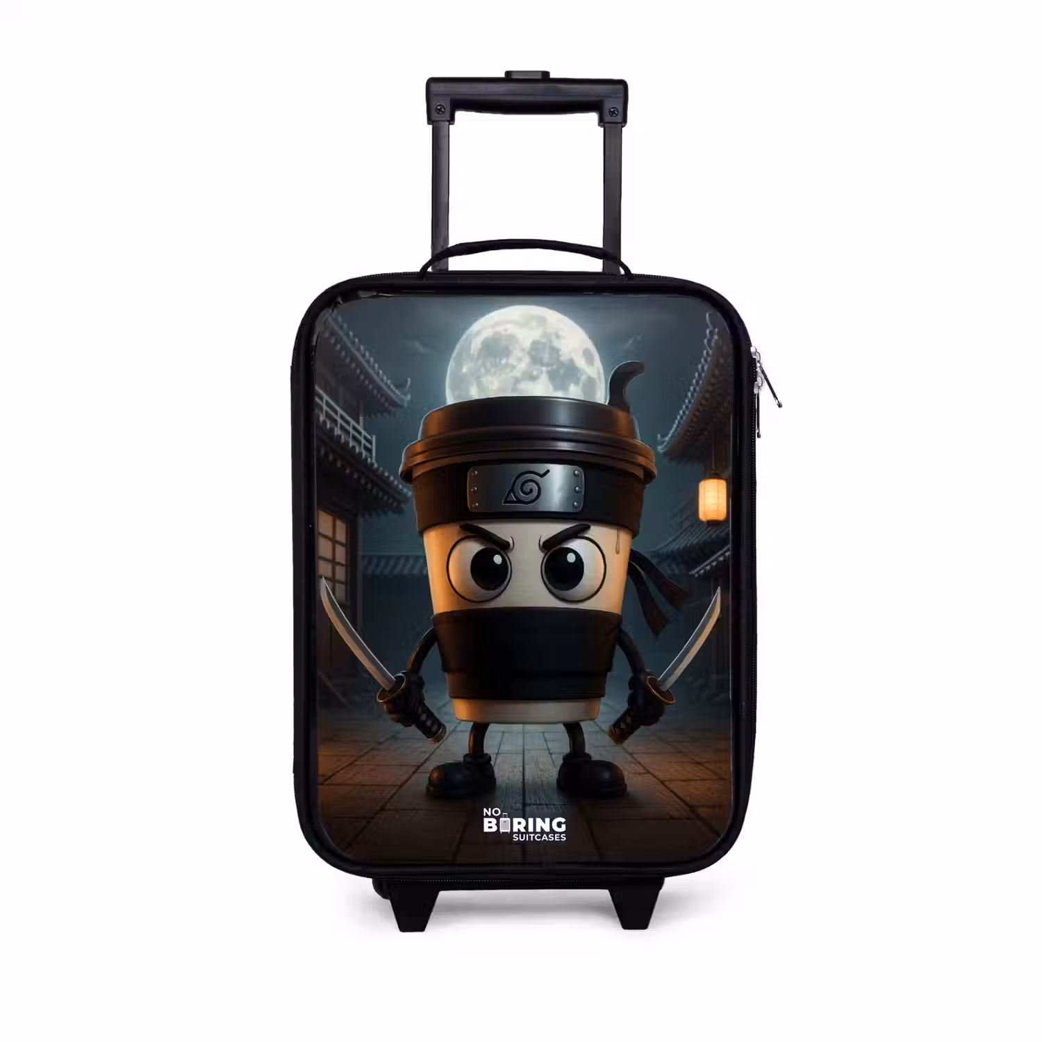 Capuchino Assassino Kinderkoffer - Zwart klein -3d