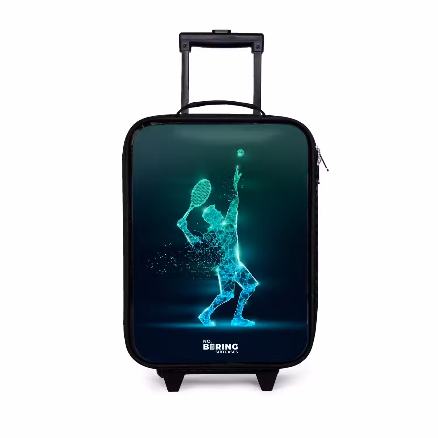 Digitale tennisspeler in futuristische stijl Kinderkoffer - Zwart klein -3d