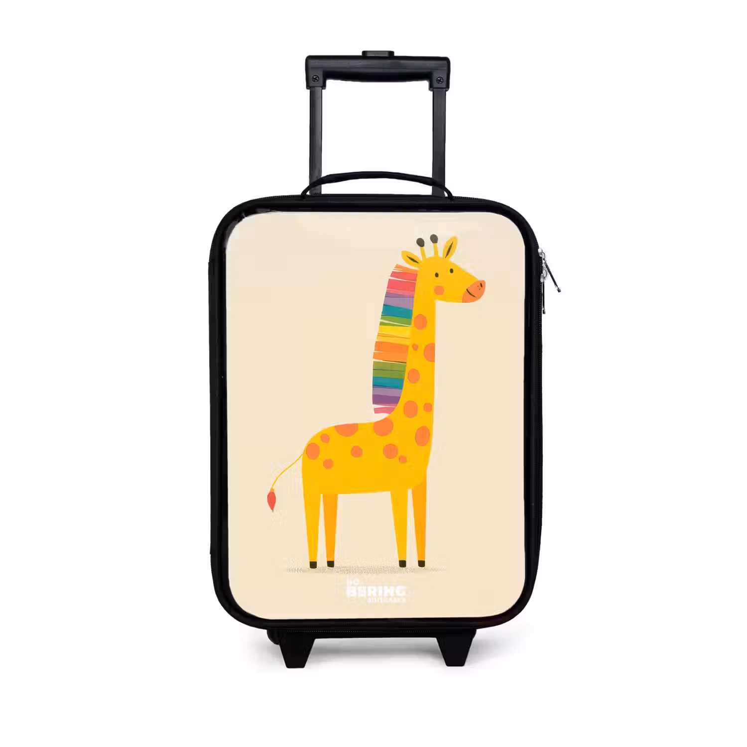 Giraffe - Dier - Kleurrijk Kinderkoffer - Zwart klein -3d