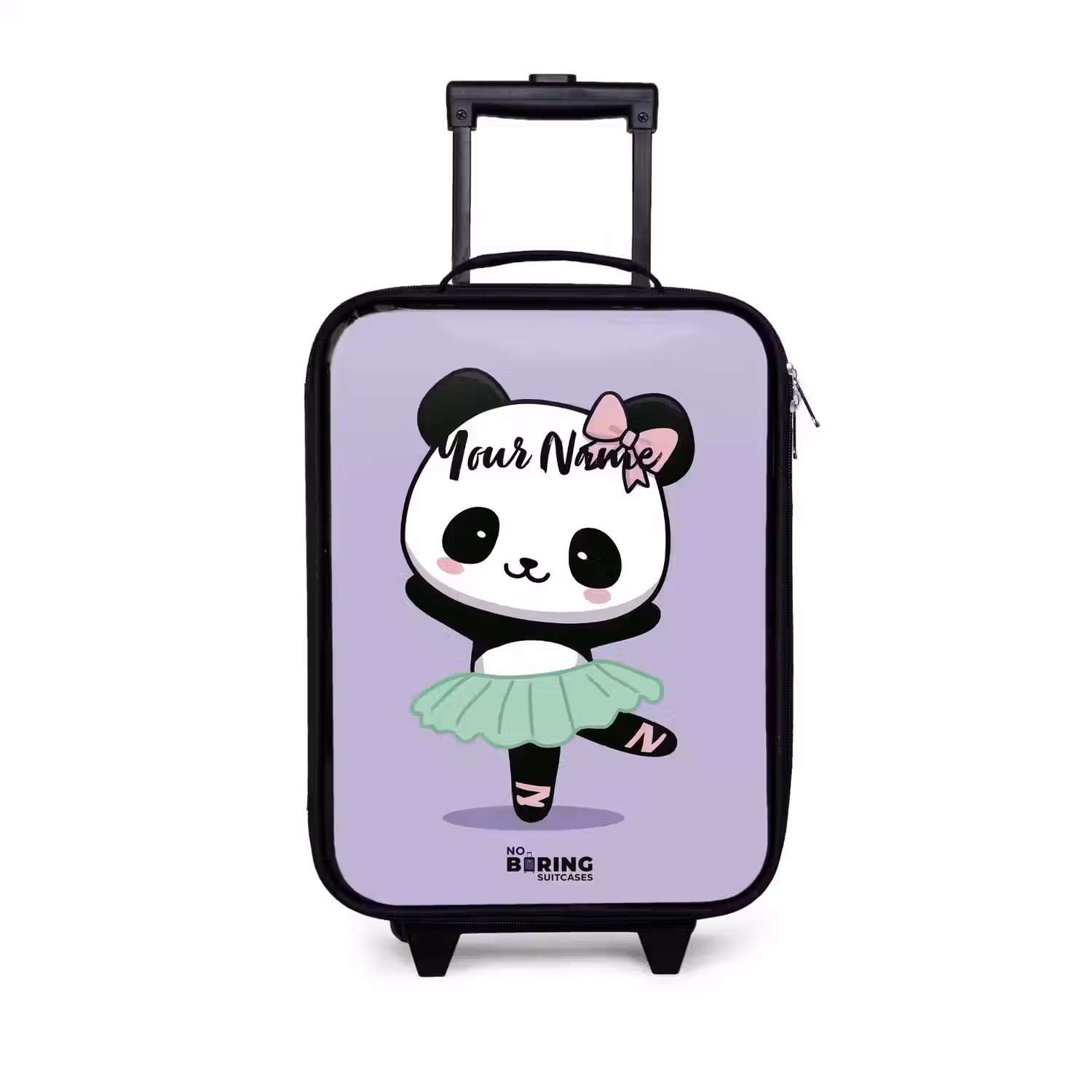 Kawai - Ballet - Panda Kinderkoffer - Zwart klein -3d