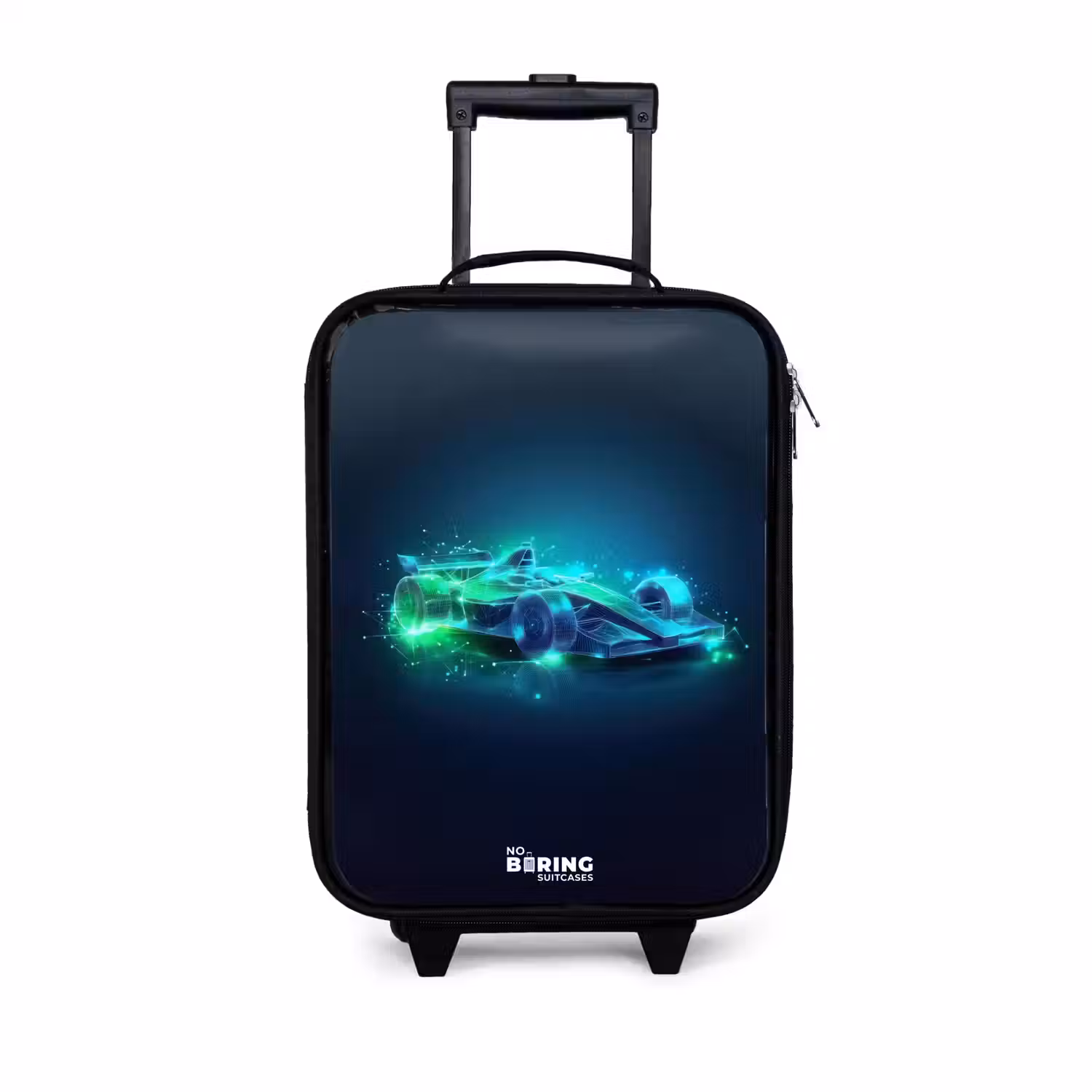 Neon racewagen in digitale stijl Kinderkoffer - Zwart klein -3d