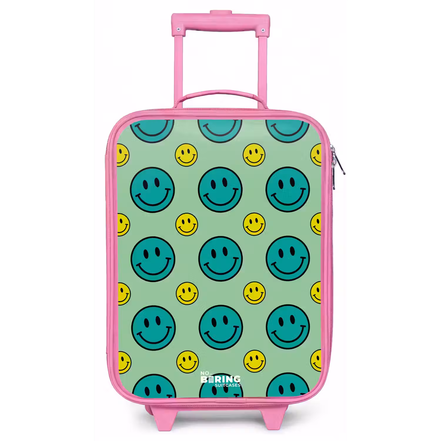 All smiles groen Kinderkoffer - Roze klein -zz3dotto
