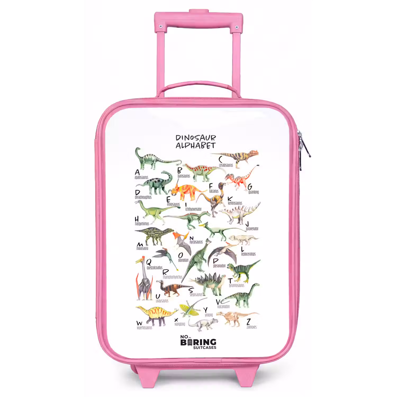 Alfabet van dino's Kinderkoffer - Roze klein -zz3dotto