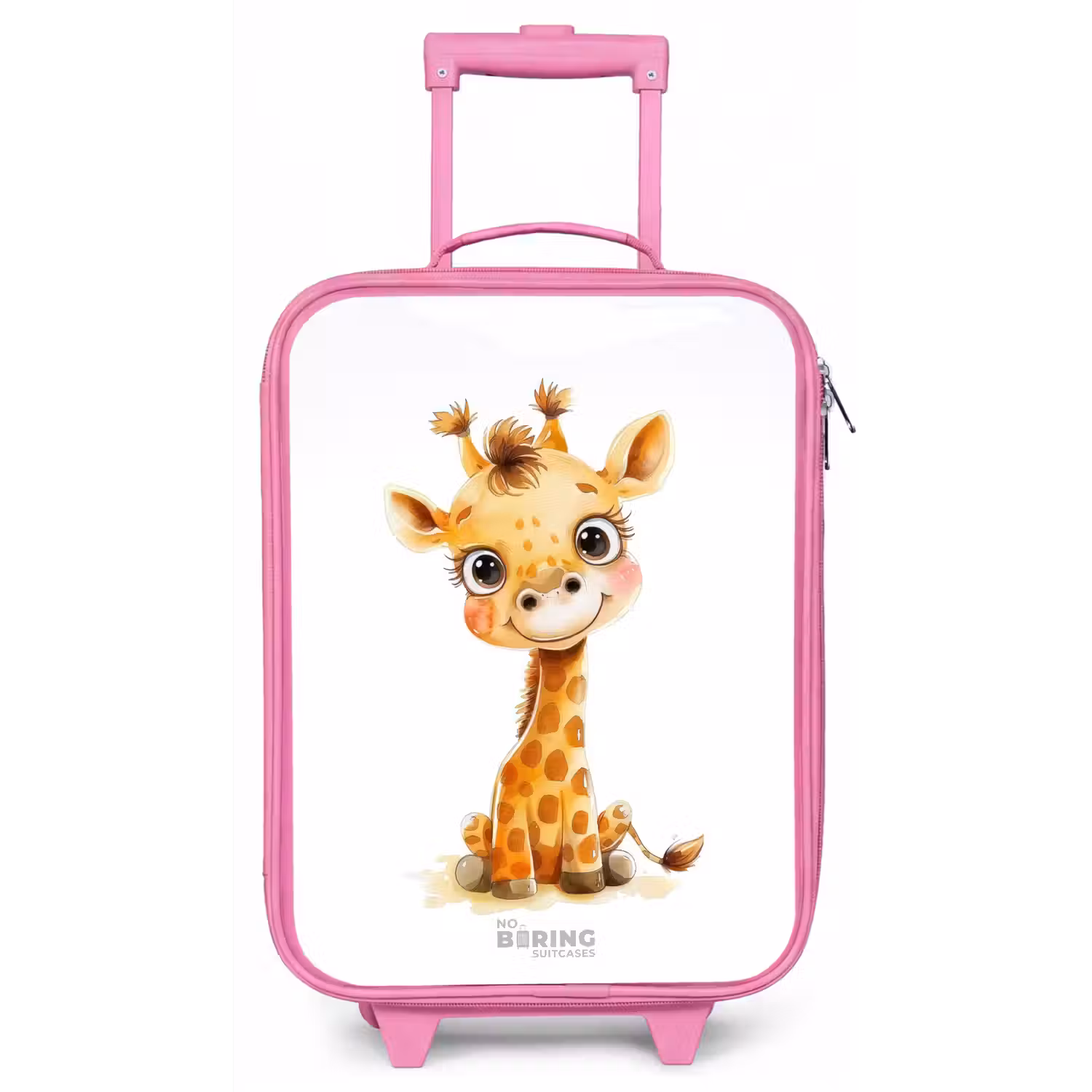 Baby giraffe Kinderkoffer - Roze klein -zz3dotto