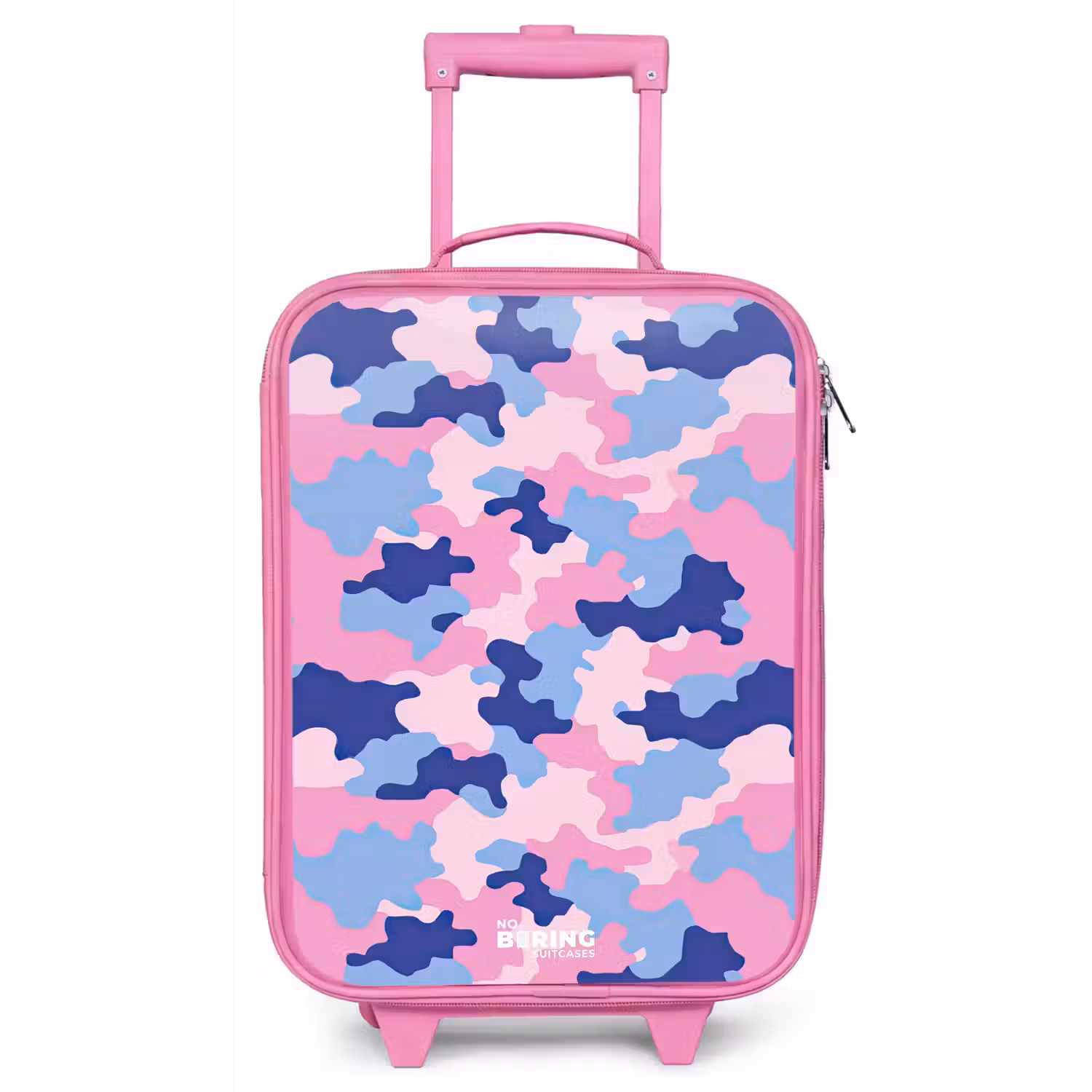 Camouflage - Roze - Blauw Kinderkoffer - Roze klein -zz3dotto