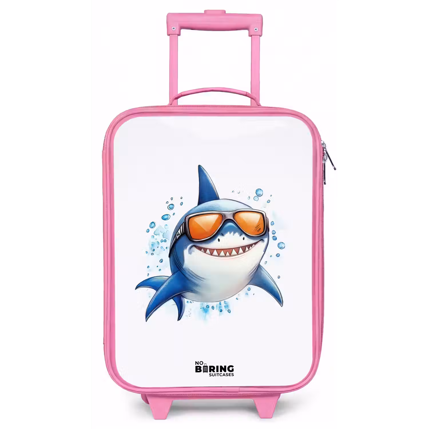 Coole haai met zonnebril in het water Kinderkoffer - Roze klein -zz3dotto