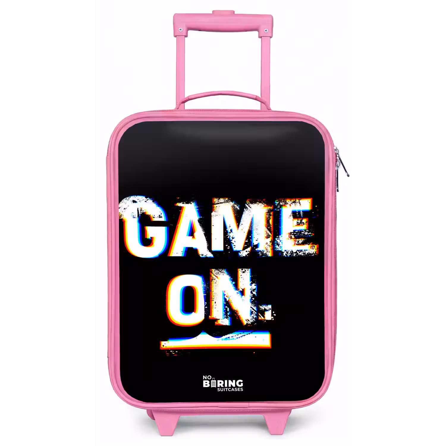 Game on in zwart wit Kinderkoffer - Roze klein -zz3dotto