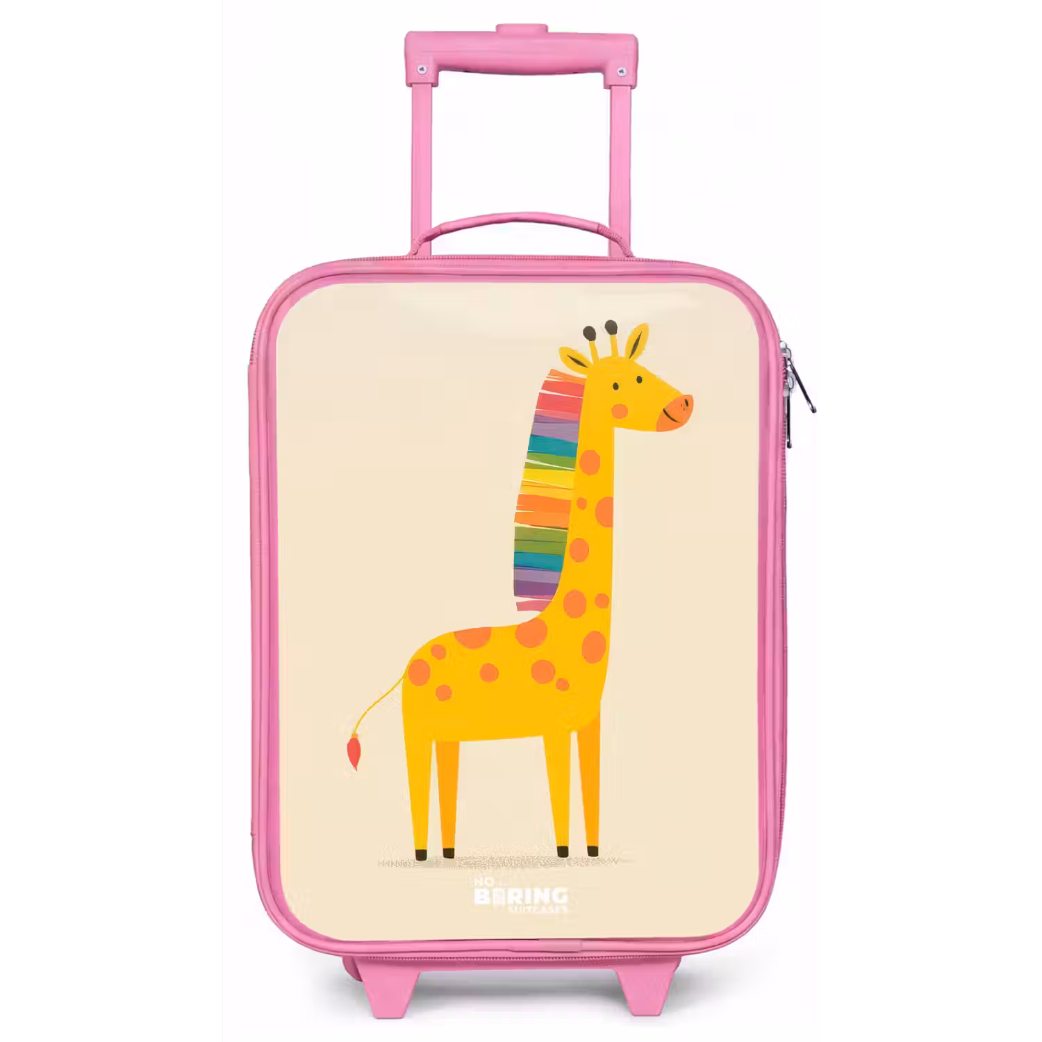 Giraffe - Dier - Kleurrijk Kinderkoffer - Roze klein -zz3dotto