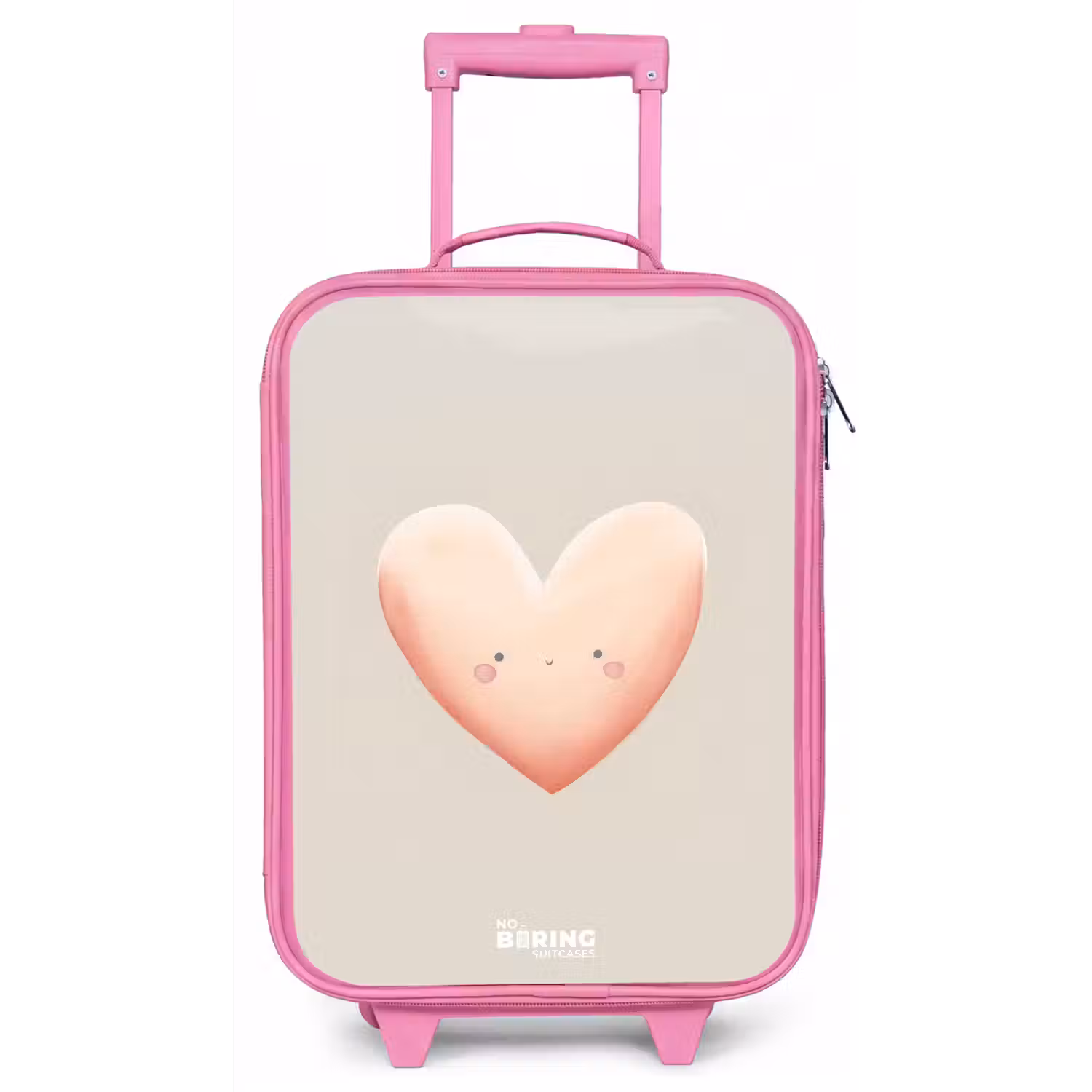 Hart in pastel kleuren Kinderkoffer - Roze klein -zz3dotto