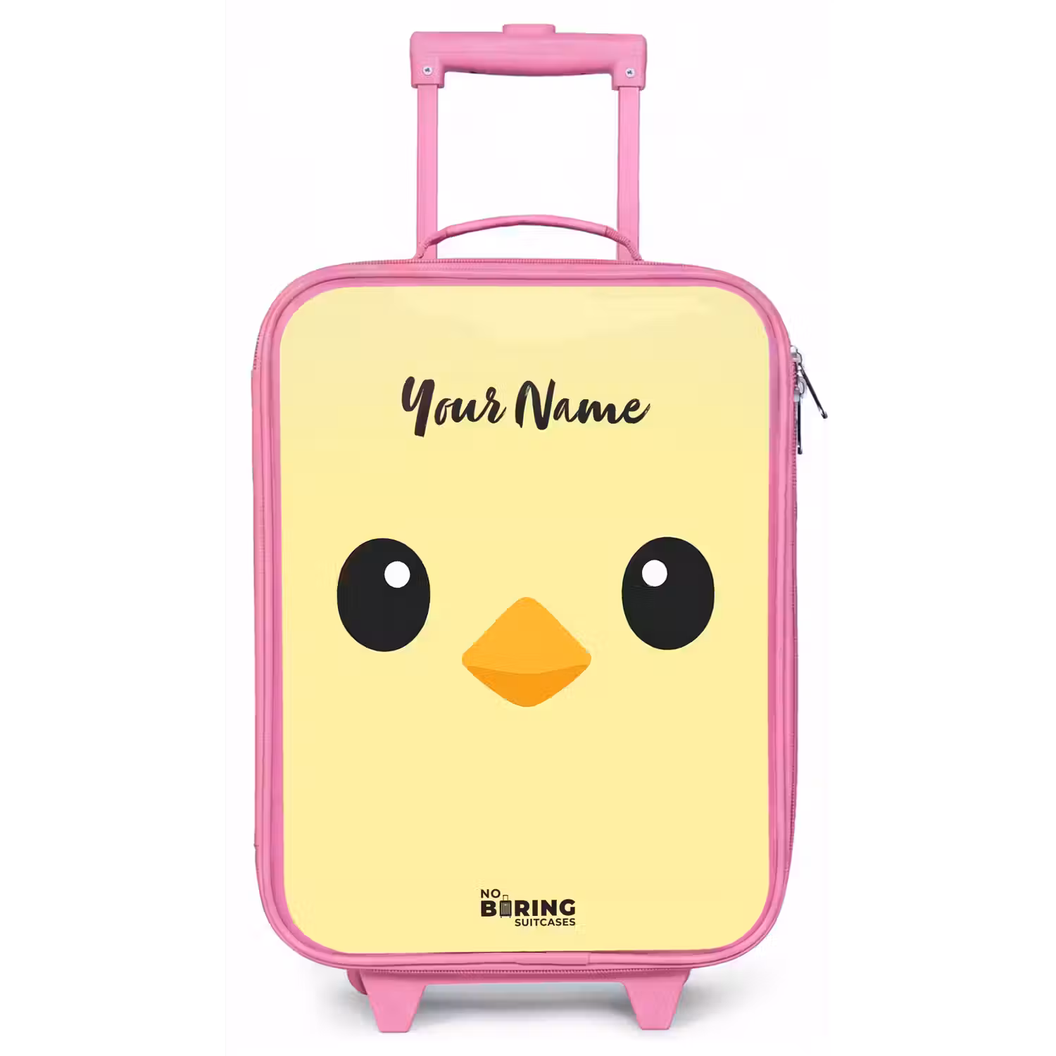 Kawai - Kuiken - Geel Kinderkoffer - Roze klein -zz3dotto
