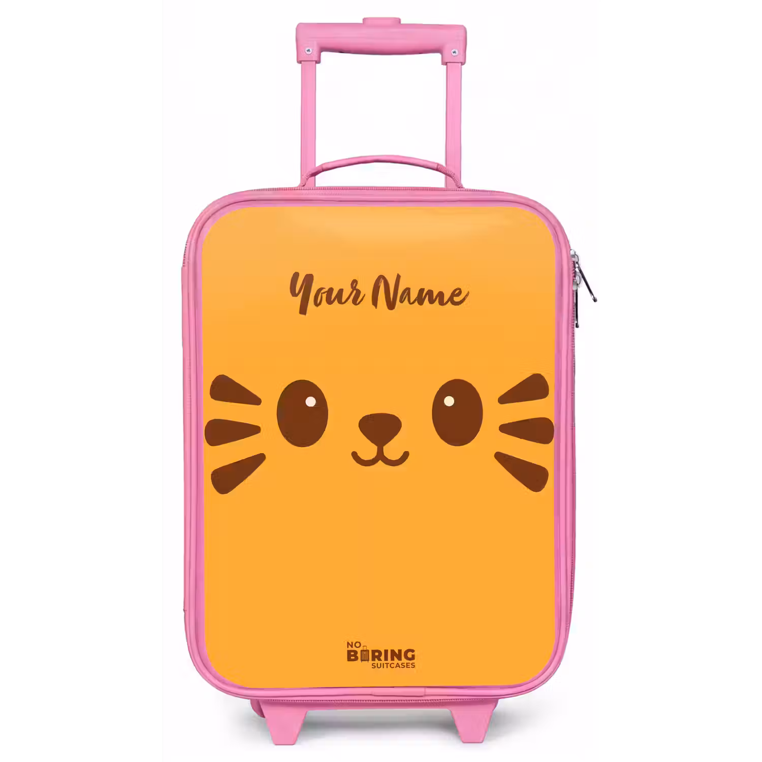 Kawai - Tijger - Oranje Kinderkoffer - Roze klein -zz3dotto