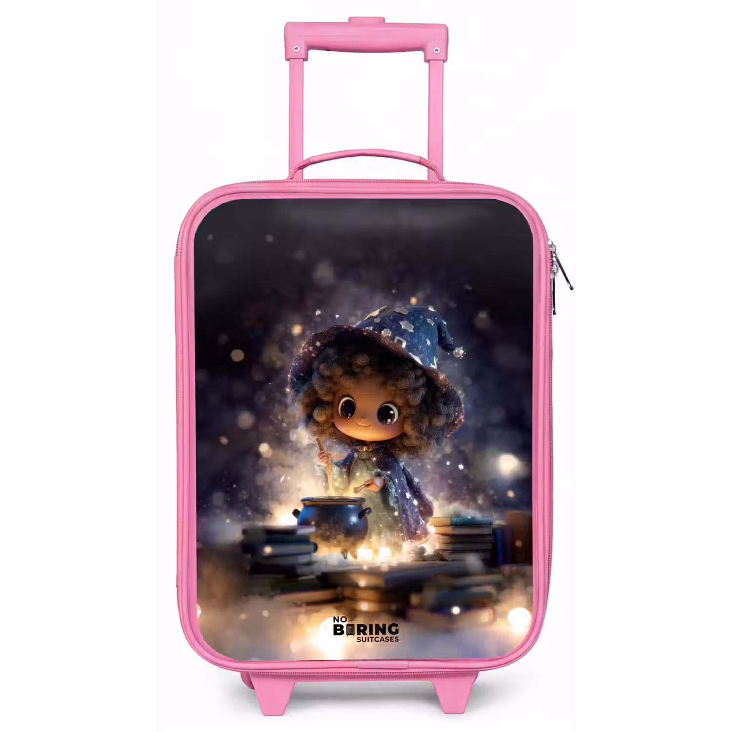 Magische Nacht vol Toverkunst Kinderkoffer - Roze klein -zz3dotto