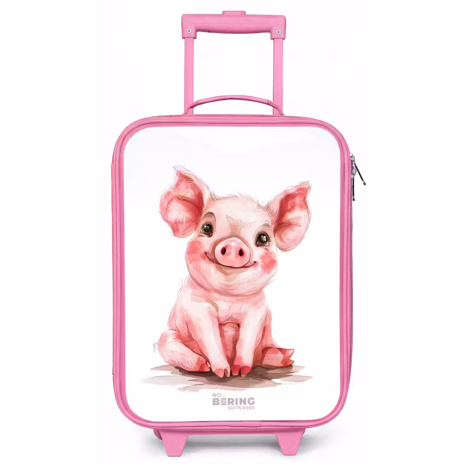 Roze baby varken Kinderkoffer - Roze klein -zz3dotto