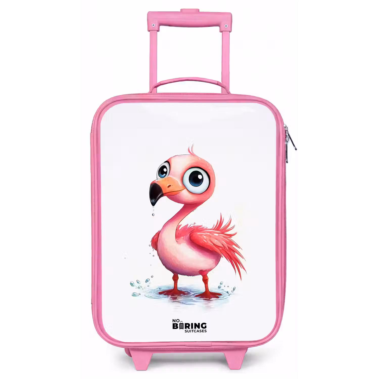 Roze flamingo in het water Kinderkoffer - Roze klein -zz3dotto
