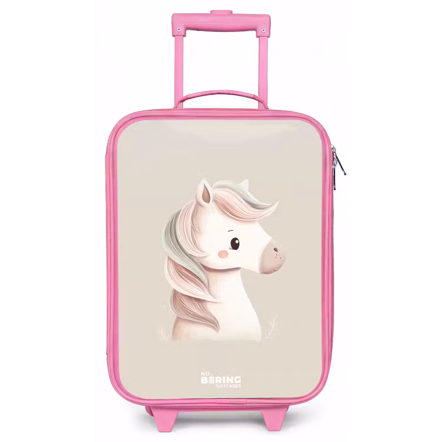 Pony in roze pastel kleuren Kinderkoffer - Roze klein -zz3dotto