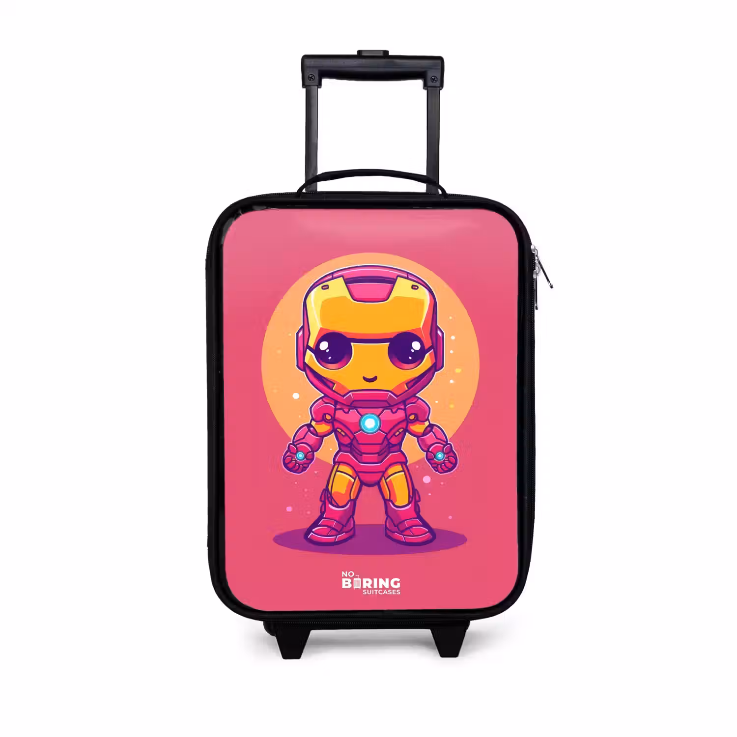 Roze ranger Kinderkoffer - Zwart klein -3d
