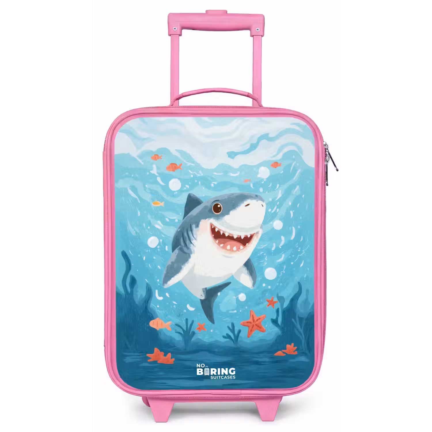 Haai - Water - Zee Kinderkoffer - Roze klein -zz3dotto