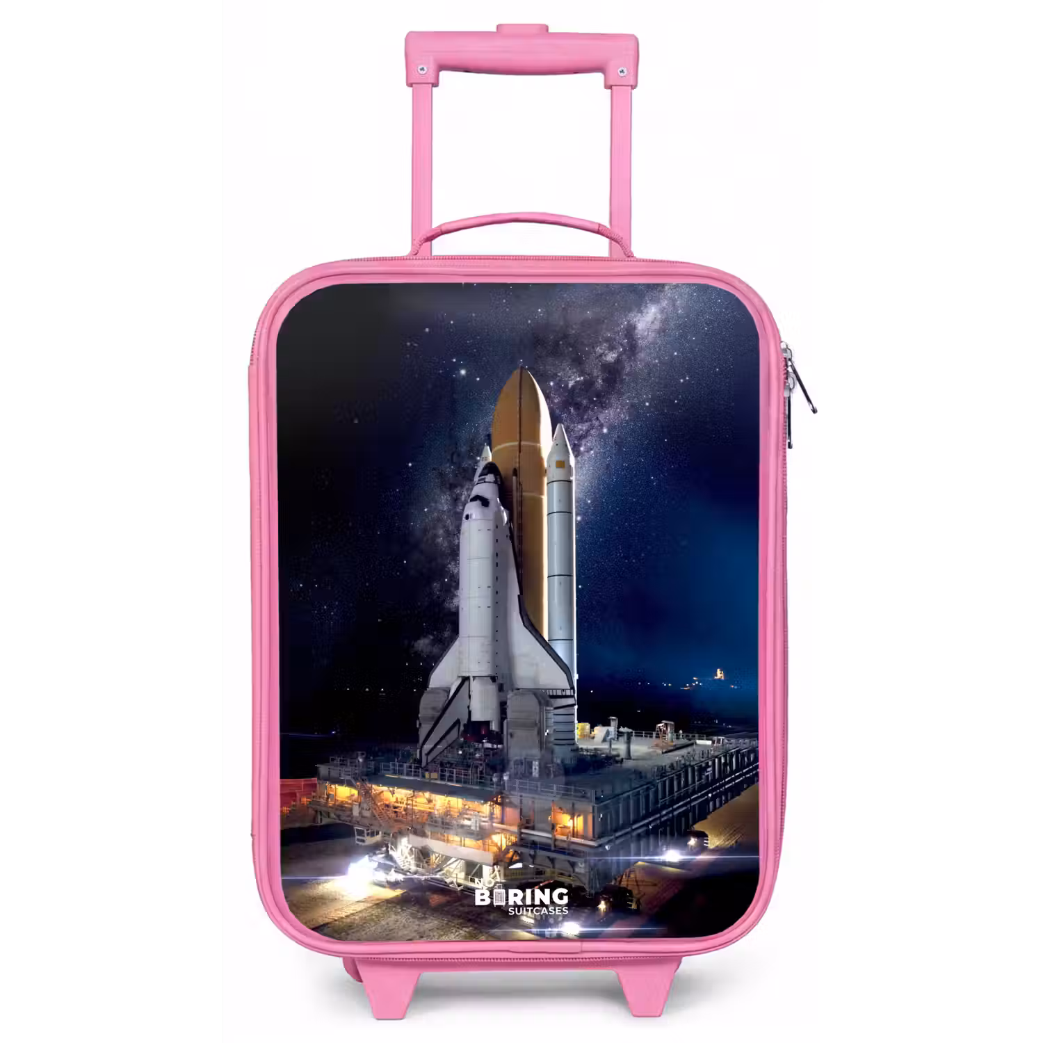 Spaceshuttle die kan opstijgen Kinderkoffer - Roze klein -zz3dotto