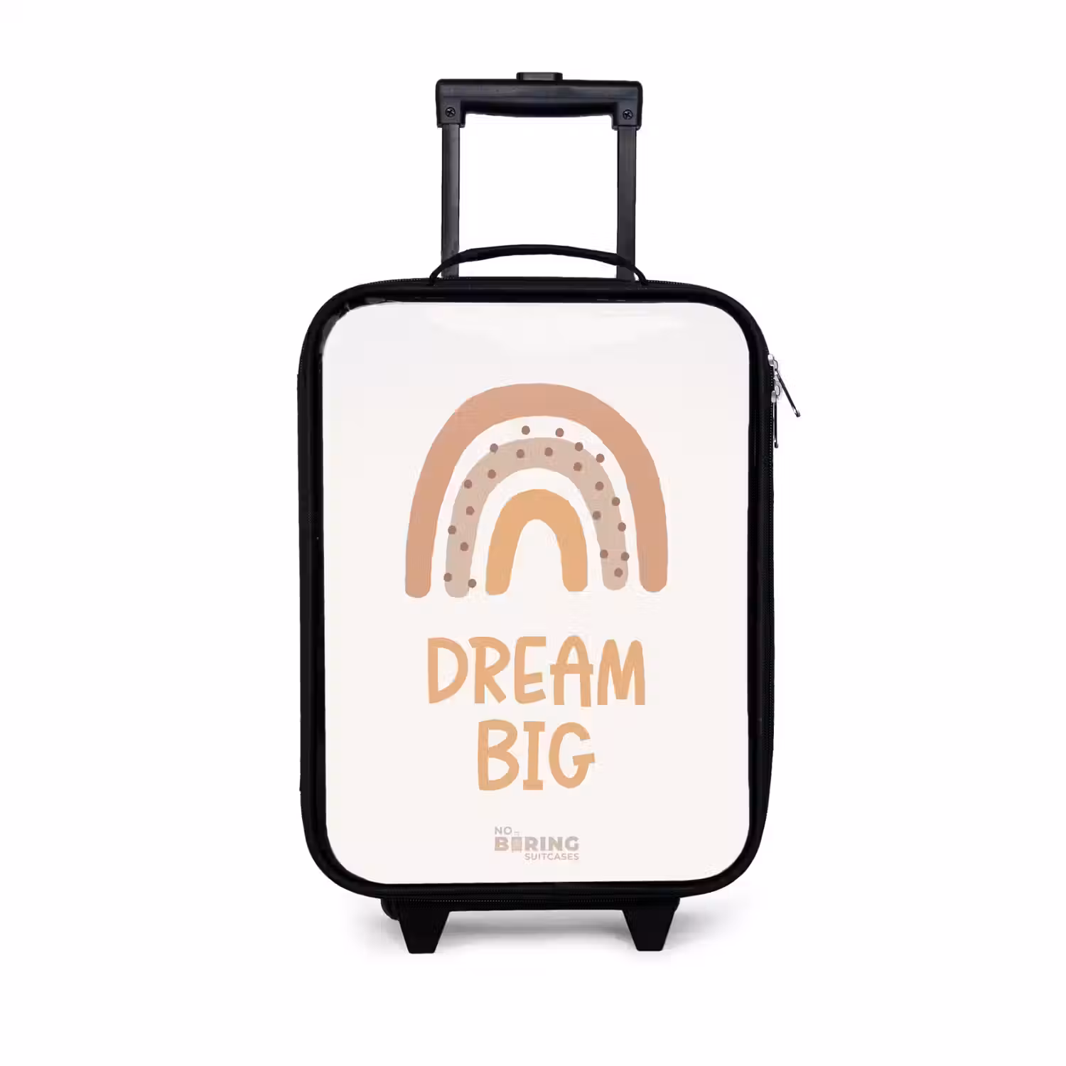 Regenboog met de quote 'Dream Big' Kinderkoffer - Zwart klein -3d