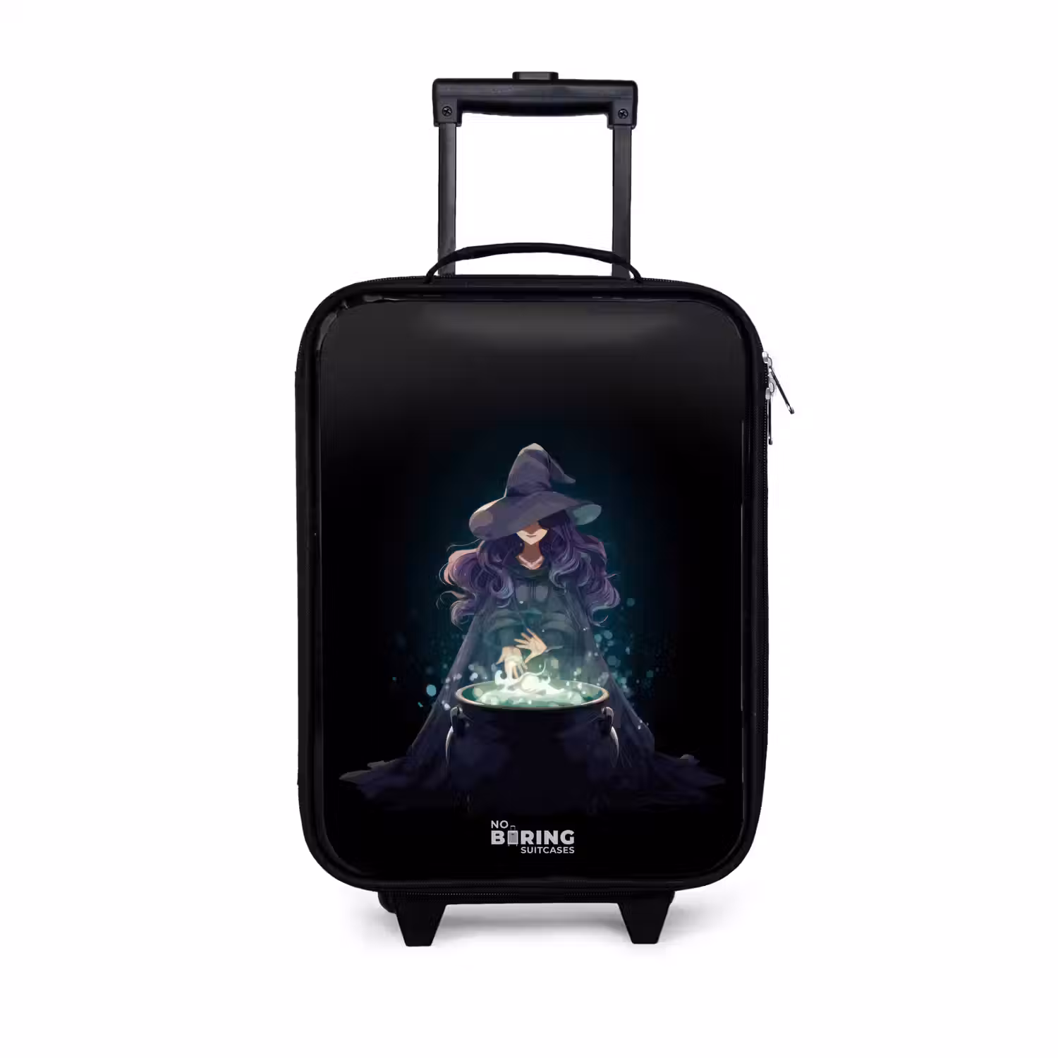 Heks - Ketel - Tover Kinderkoffer - Zwart klein -3d