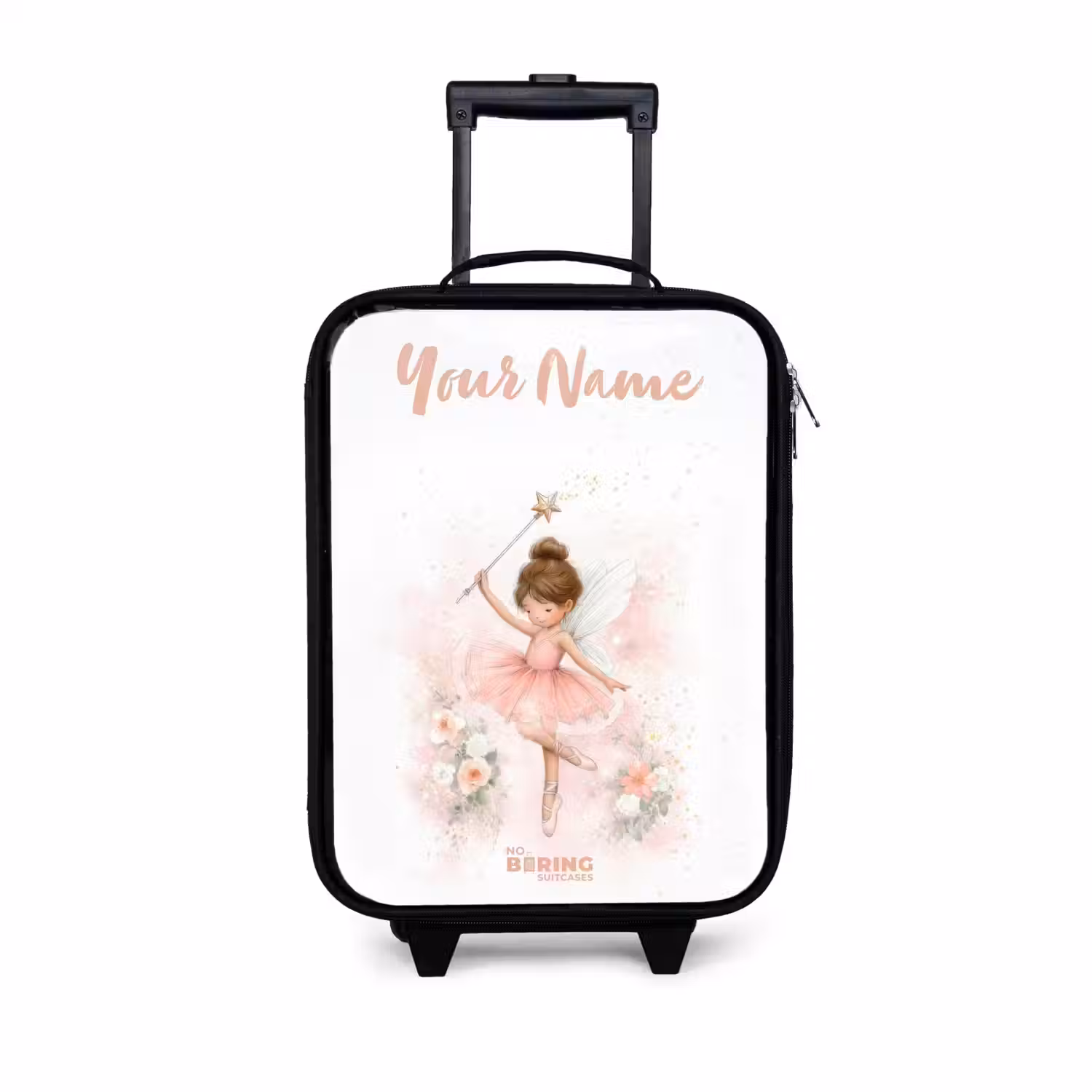 Ballerina fee in roze Kinderkoffer - Zwart klein -3d