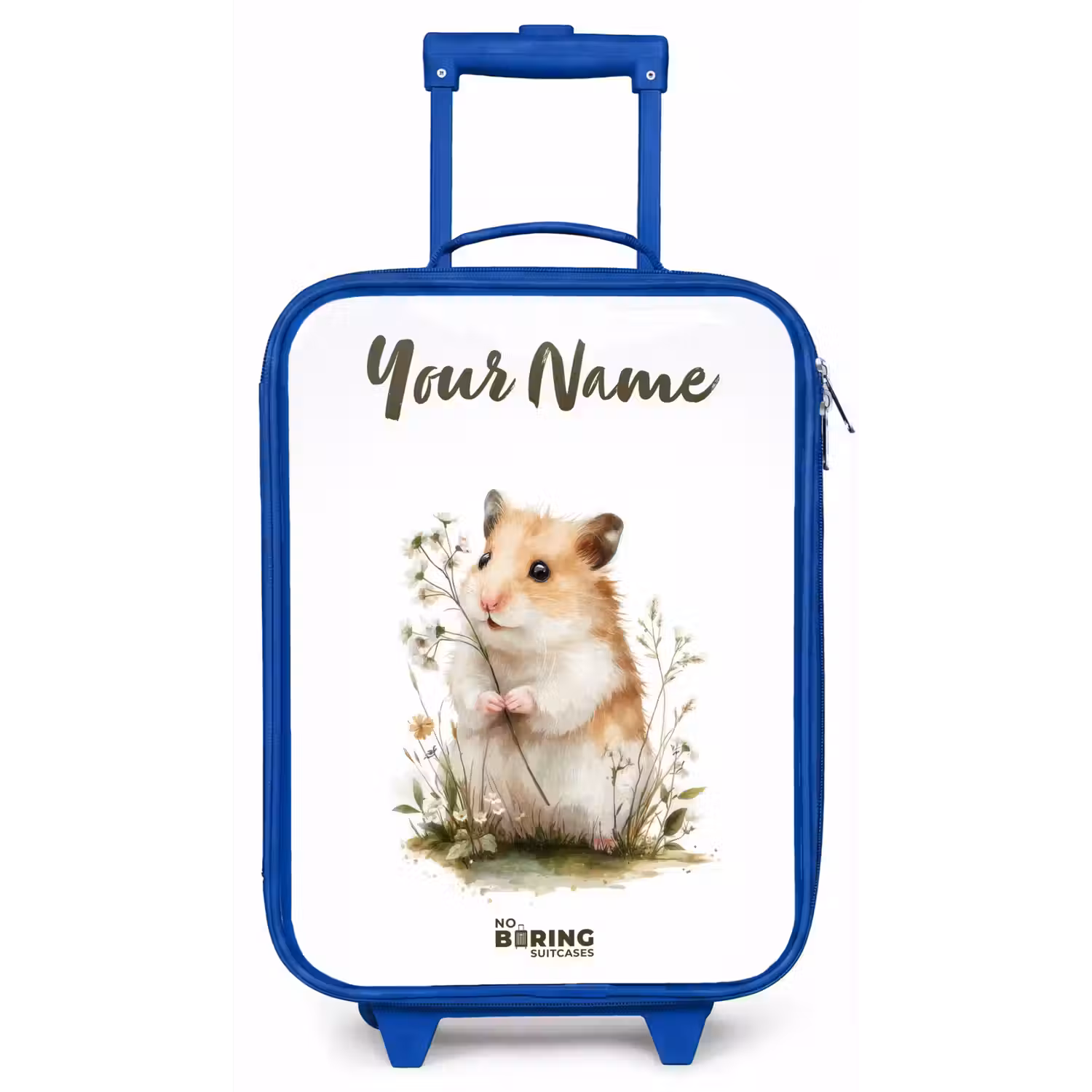 Dier - Natuur - Hamster Kinderkoffer - Blauw klein -zz3dotto