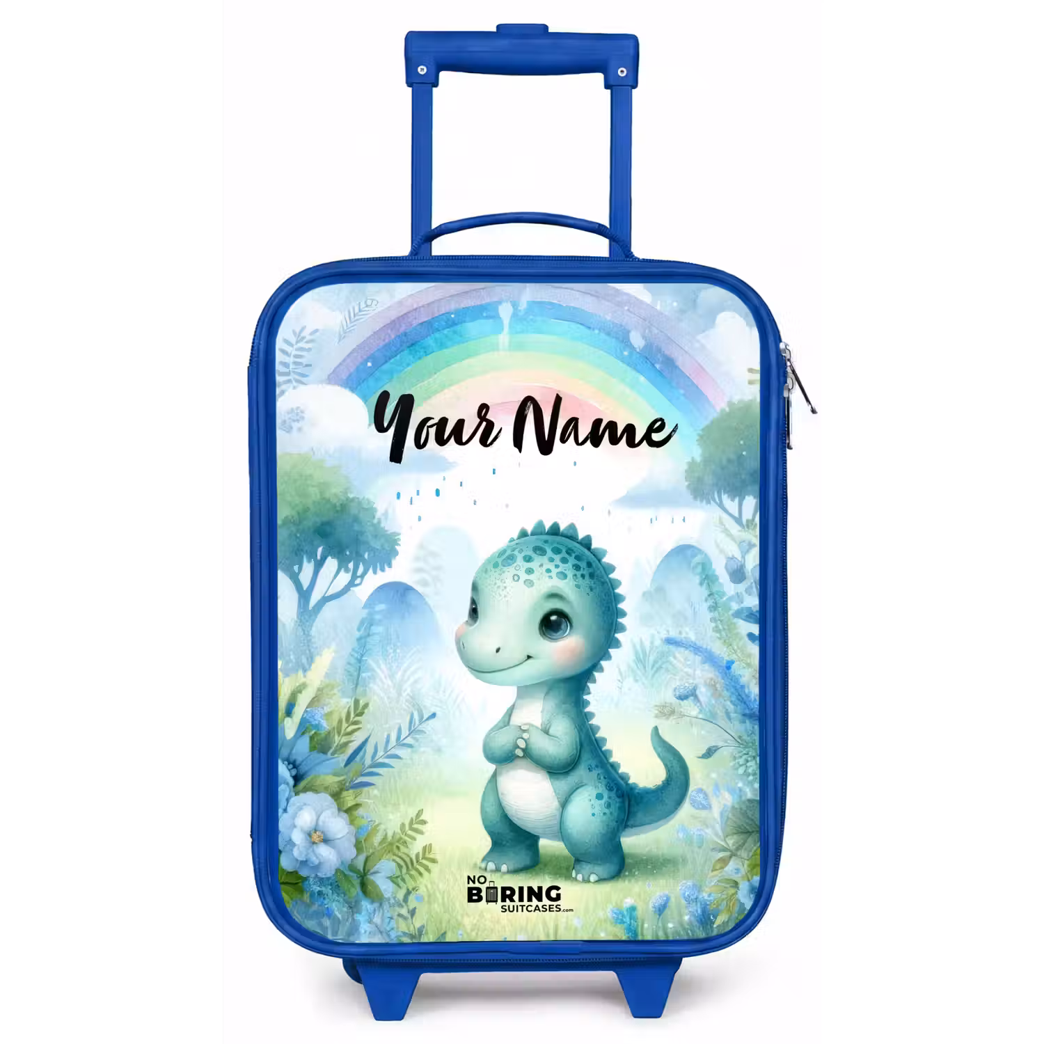 Daantje Dino Kinderkoffer - Blauw klein -zz3dotto