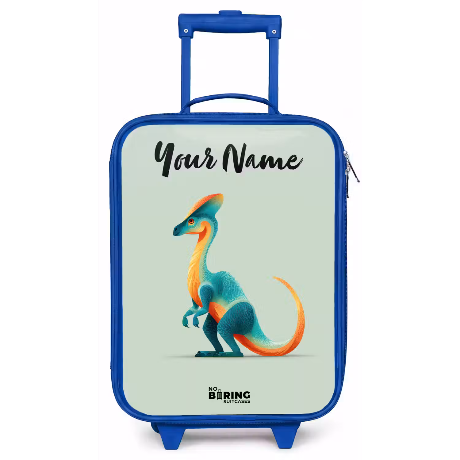 Dino - Blauw - Dier Kinderkoffer - Blauw klein -zz3dotto