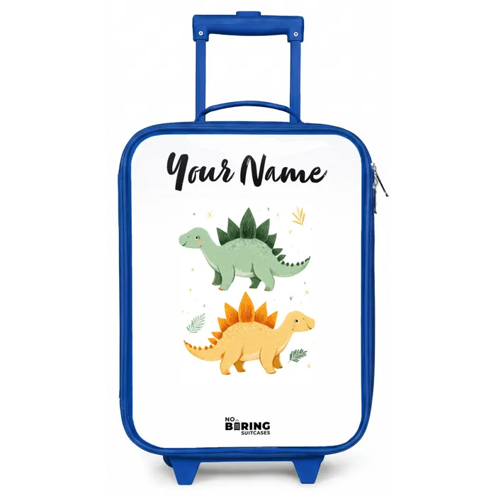 Dinos - Dieren - Groen - Oranje Kinderkoffer - Blauw klein -zz3dotto