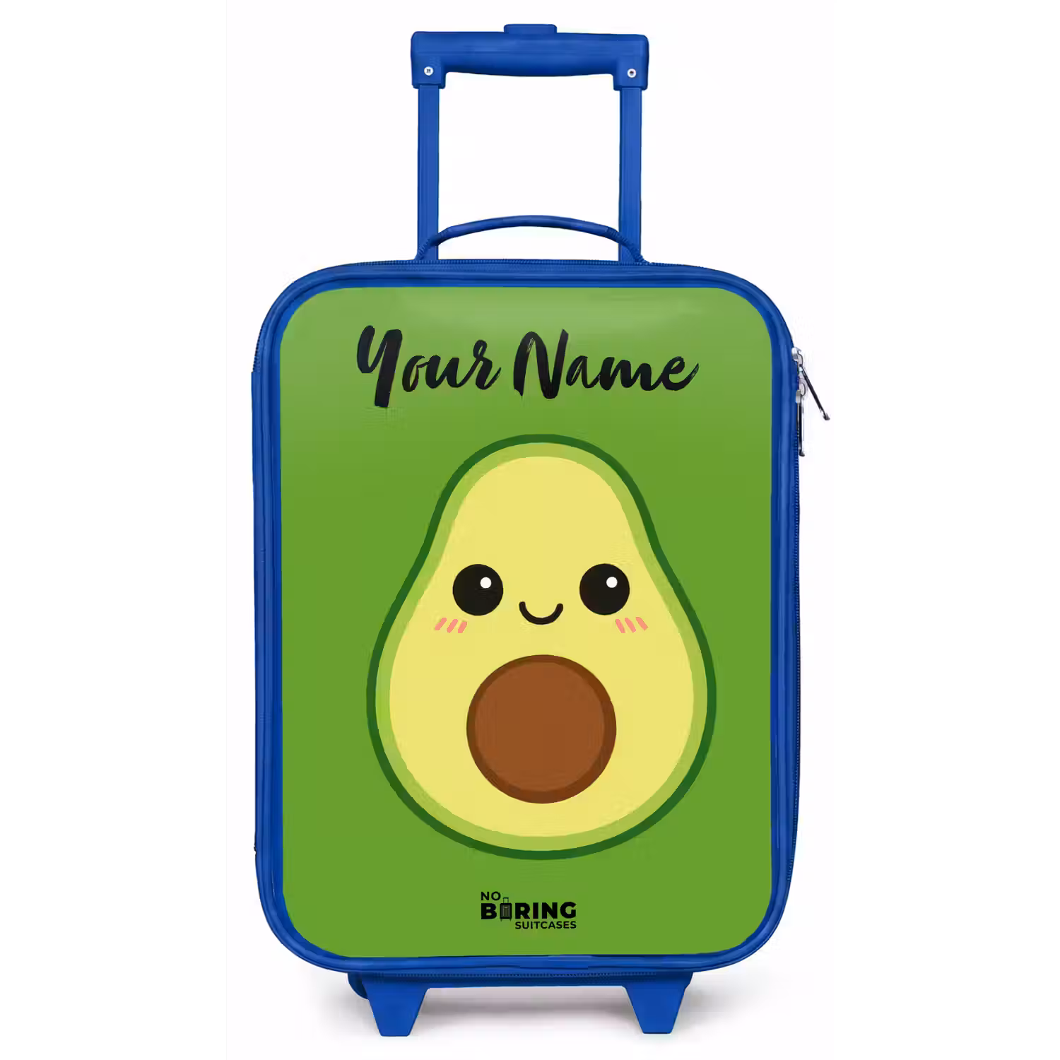Kawai - Avocado - Groen Kinderkoffer - Blauw klein -zz3dotto