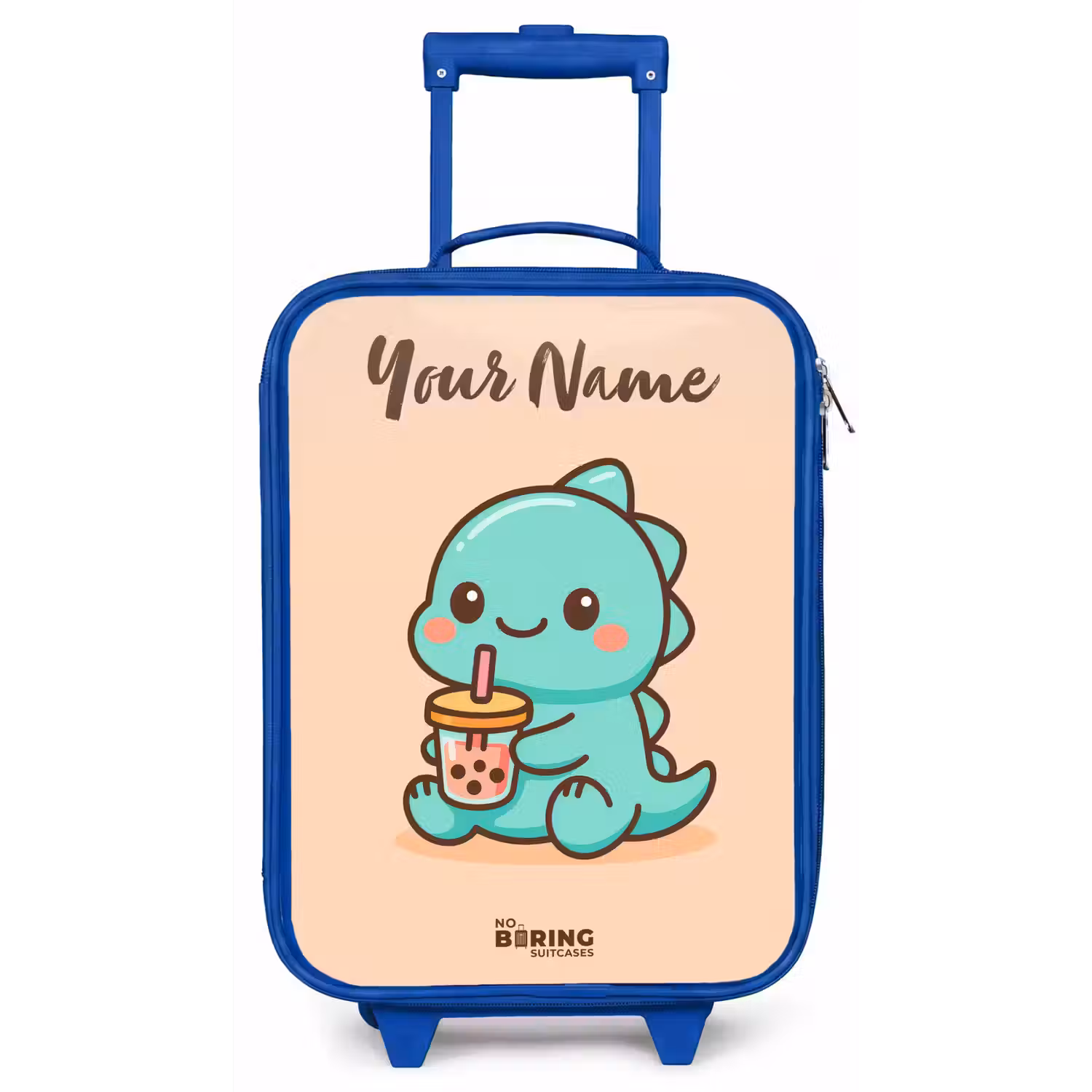 Kawai - Dino - Bubbletea Kinderkoffer - Blauw klein -zz3dotto