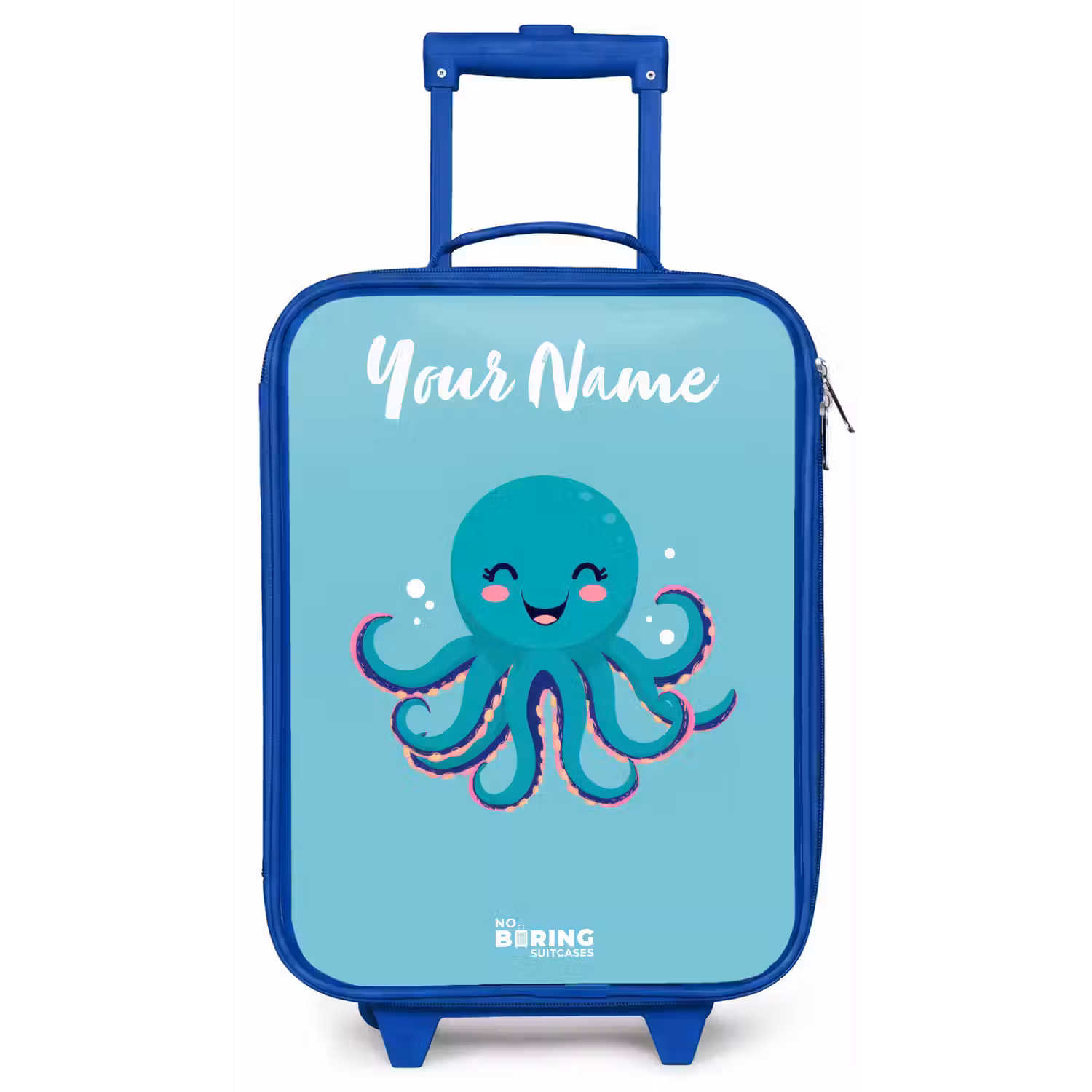 Octopus - Water - Blauw Kinderkoffer - Blauw klein -zz3dotto