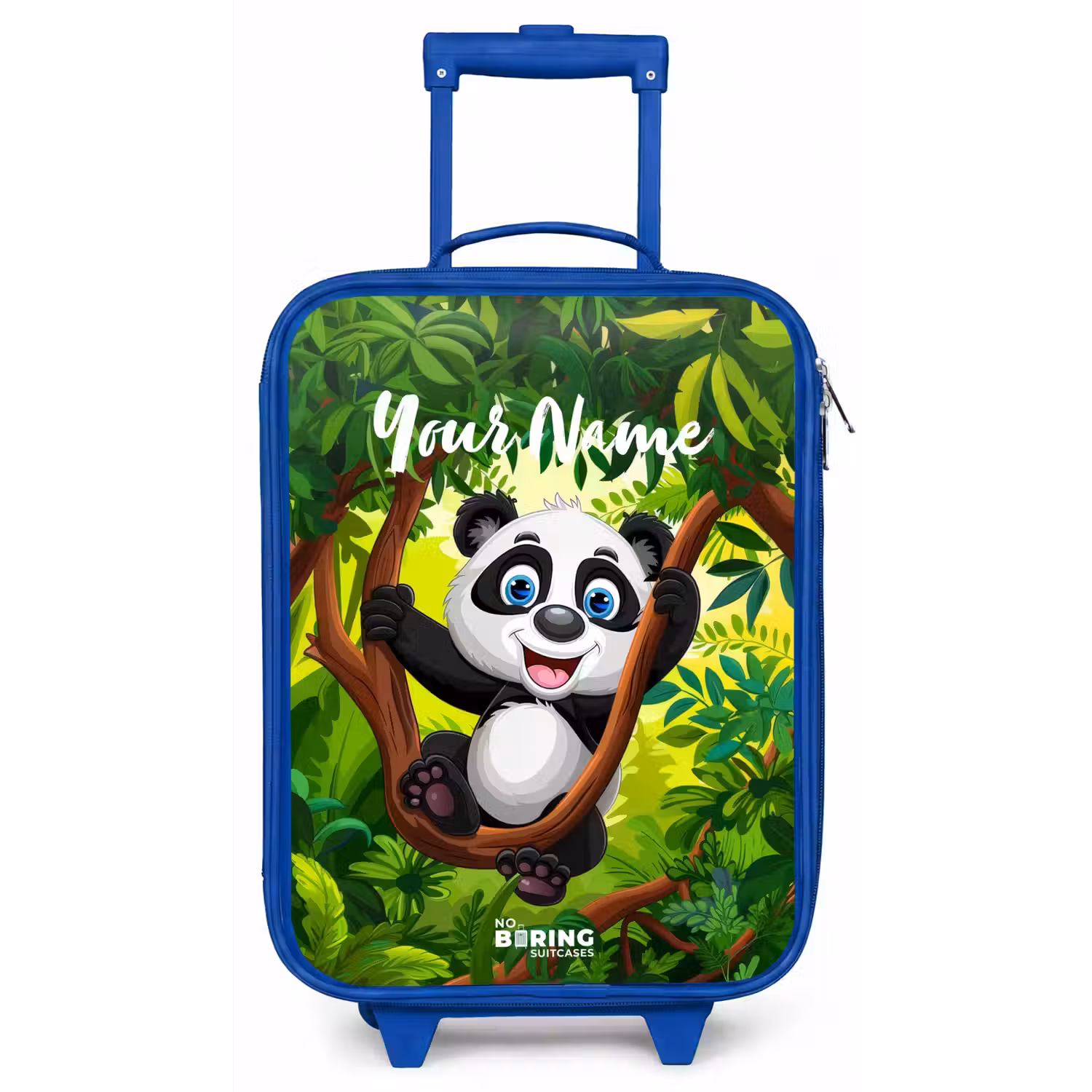 Pedro panda Kinderkoffer - Blauw klein -zz3dotto