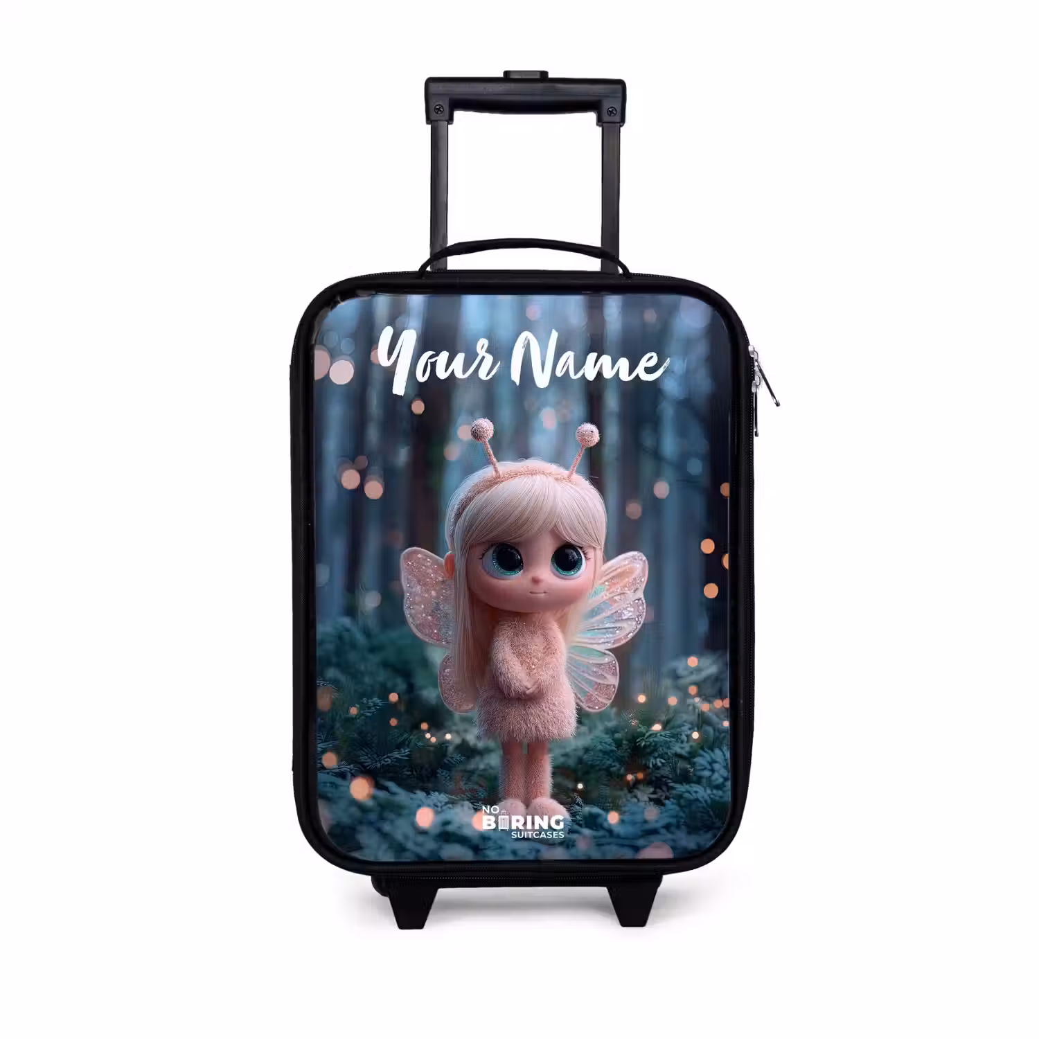 Fairy - Bos - Glitters Kinderkoffer - Zwart klein -3d
