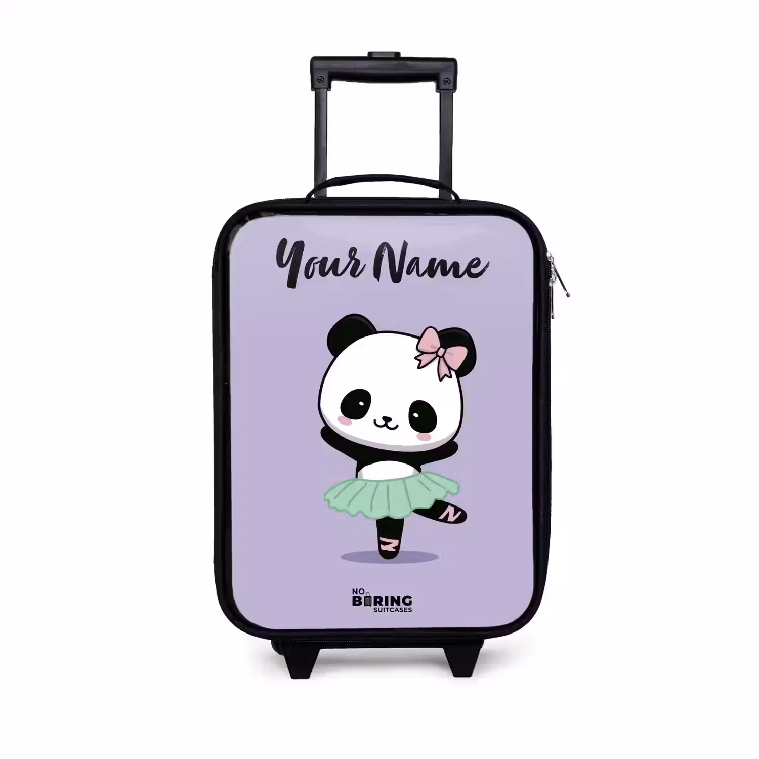 Kawai - Ballet - Panda Kinderkoffer - Zwart klein -3d