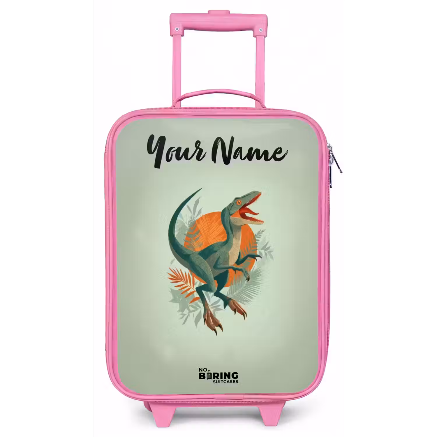 Dier - Dino - Natuur Kinderkoffer - Roze klein -zz3dotto