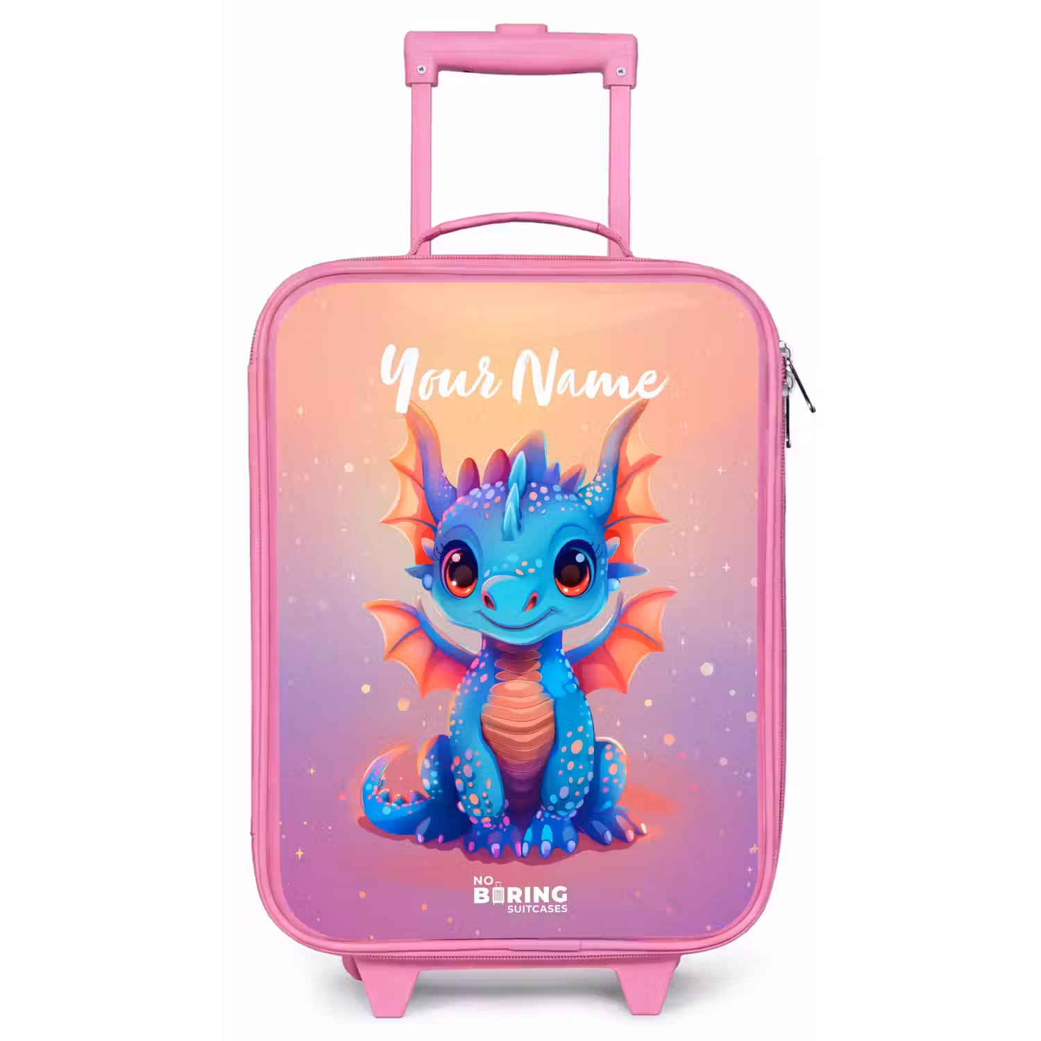 Schattige baby draak Kinderkoffer - Roze klein -zz3dotto