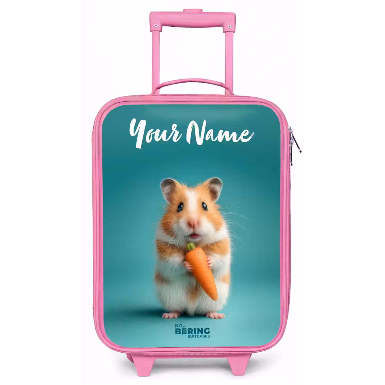 Hamster - Wortel - Dier Kinderkoffer - Roze klein -zz3dotto
