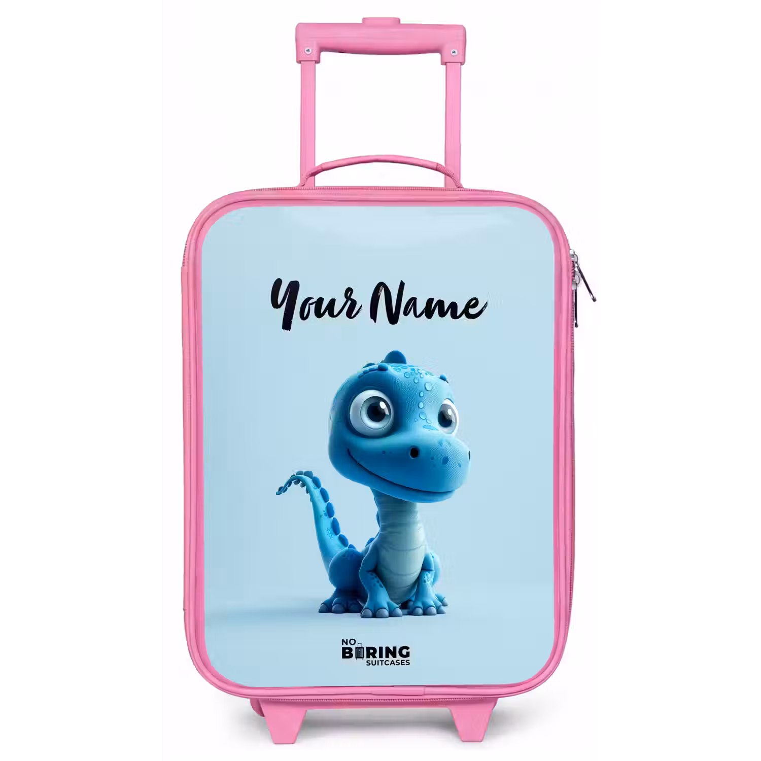 Blije Bronto Kinderkoffer - Roze klein -zz3dotto